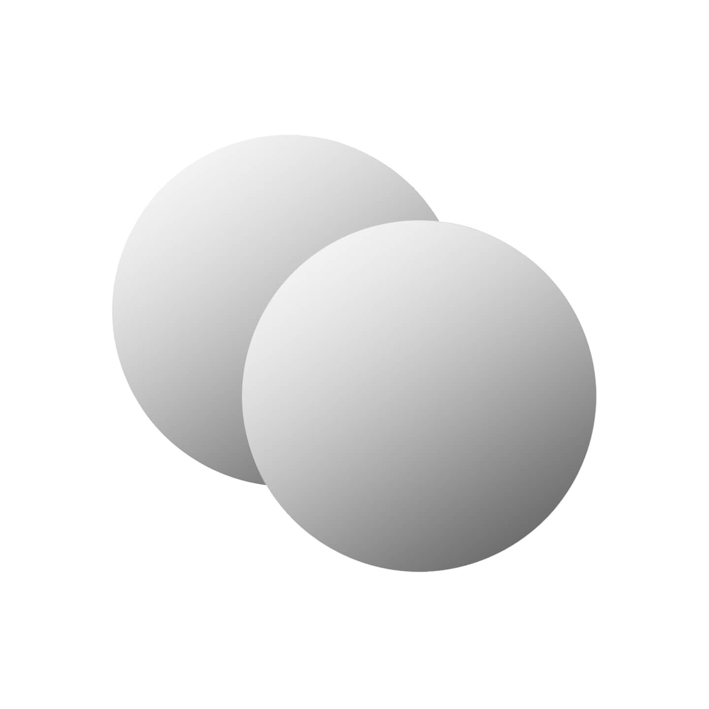 Miroirs muraux 2 pcs 70 cm Rond Verre