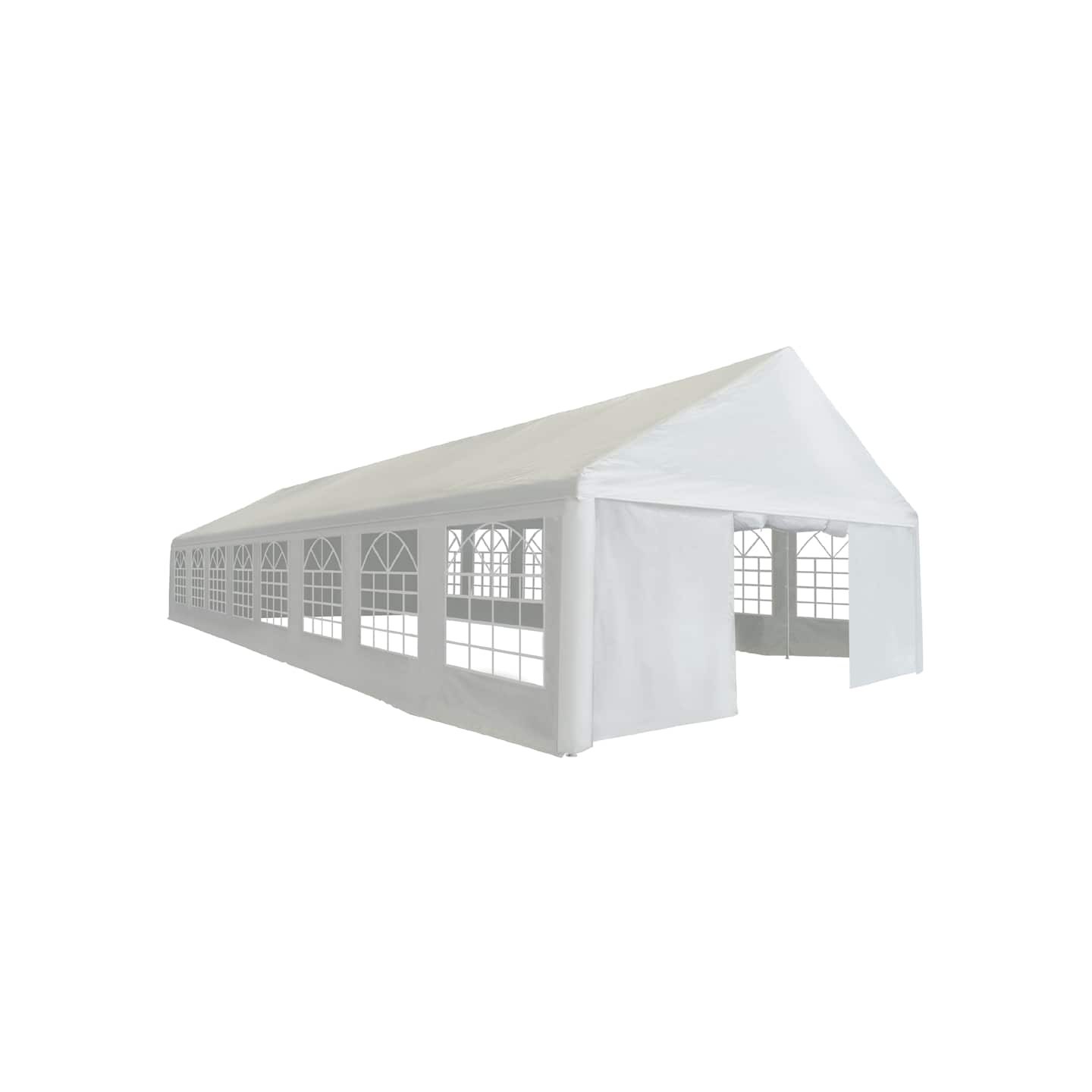 Tente de réception PE 6 x 16 m Blanc