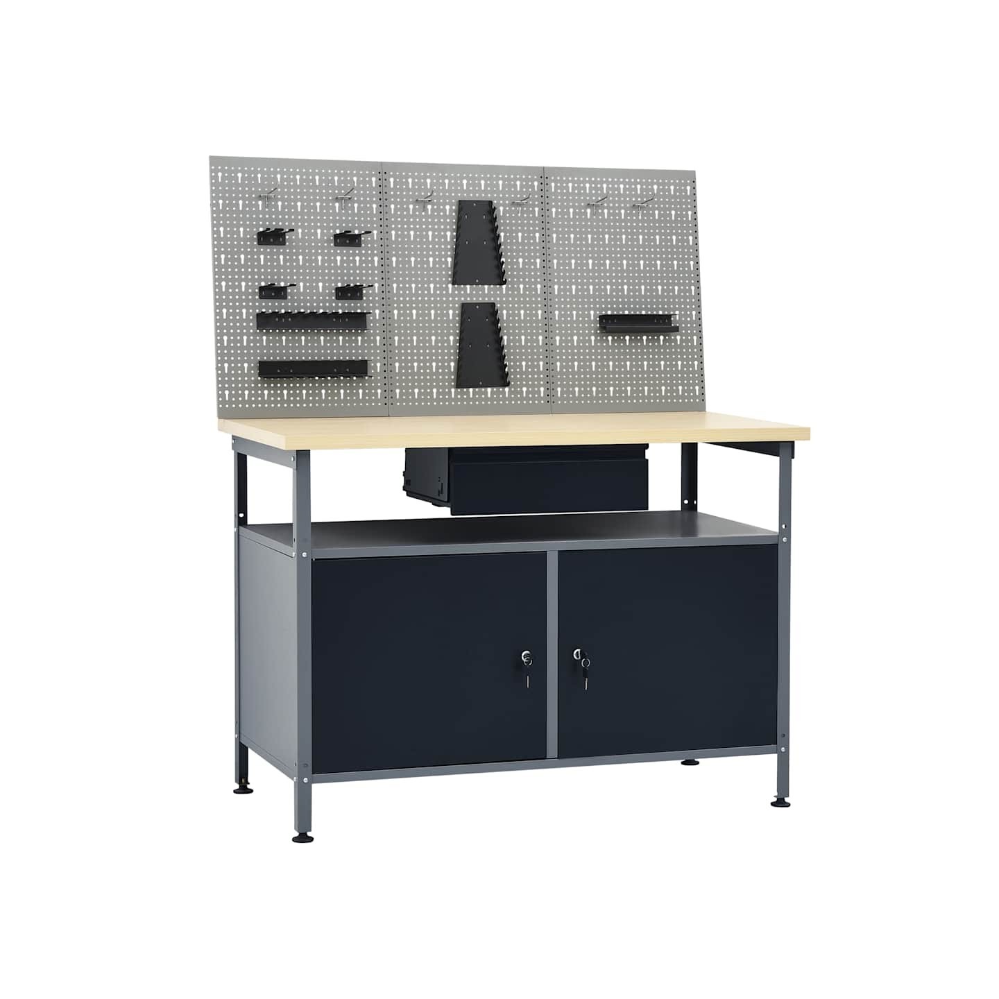 Établi avec 3 panneaux muraux