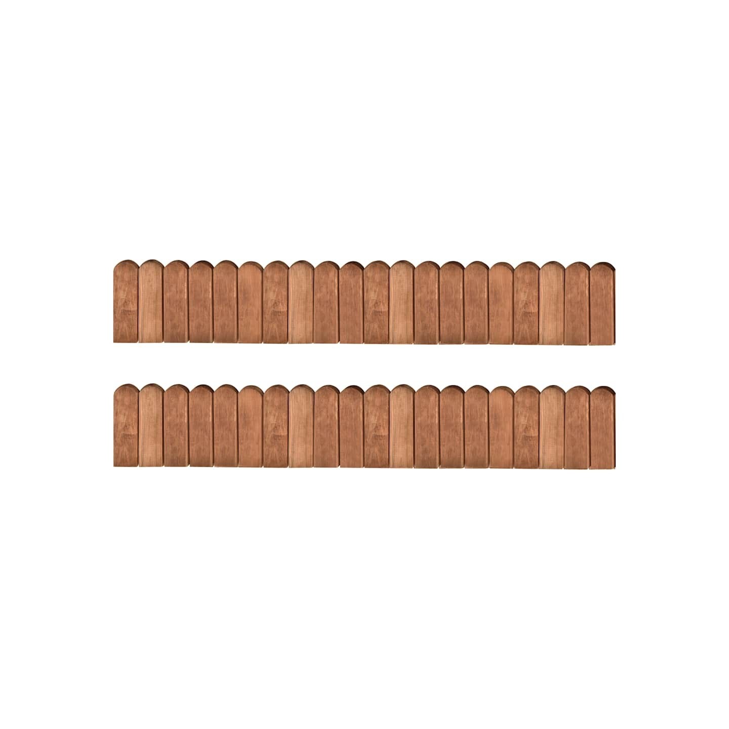 Rouleaux de bordure 2 pcs 120 cm bois de pin imprégné