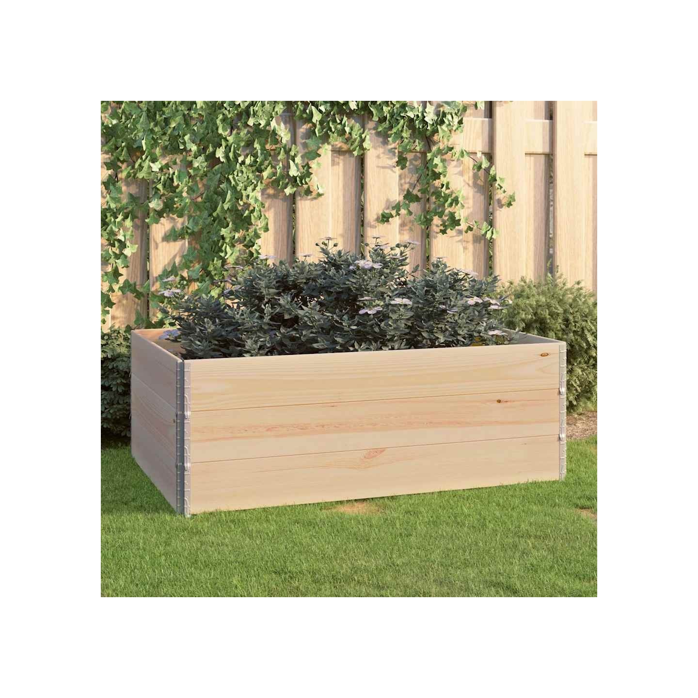 Jardinières surélevées 3 pcs 100x150 cm Bois de pin solide