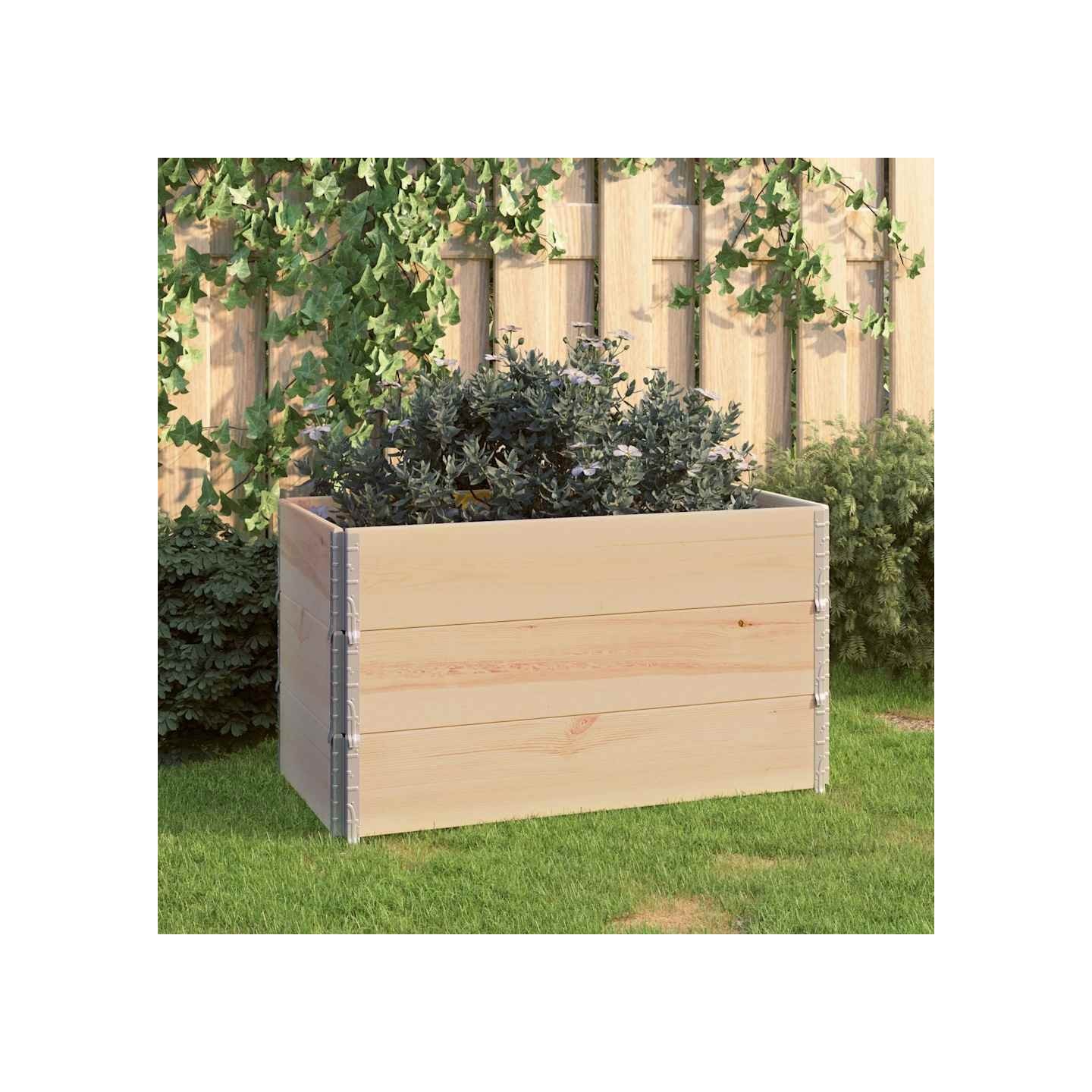 Jardinières surélevées 3 pcs 50x100 cm Bois de pin solide