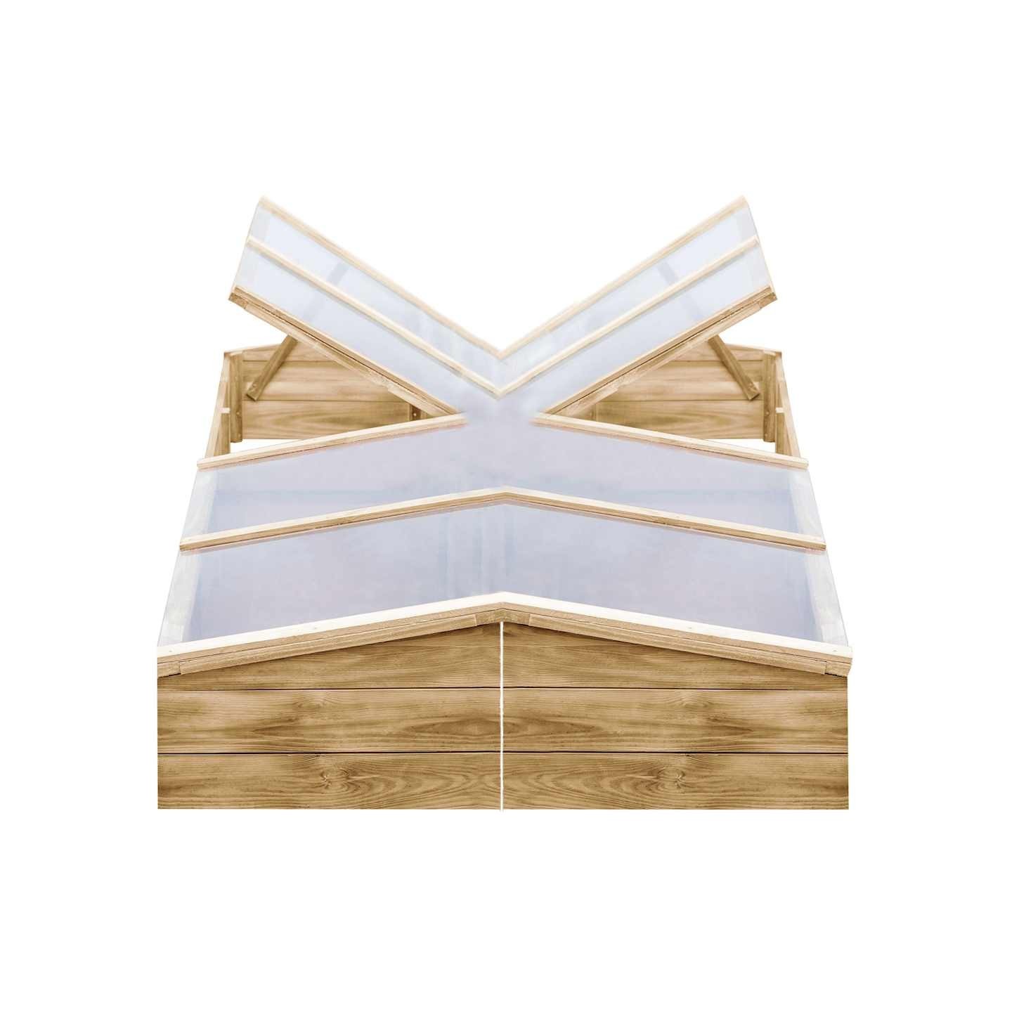 Serres 2 pcs Bois de pin imprégné 200x50x35 cm