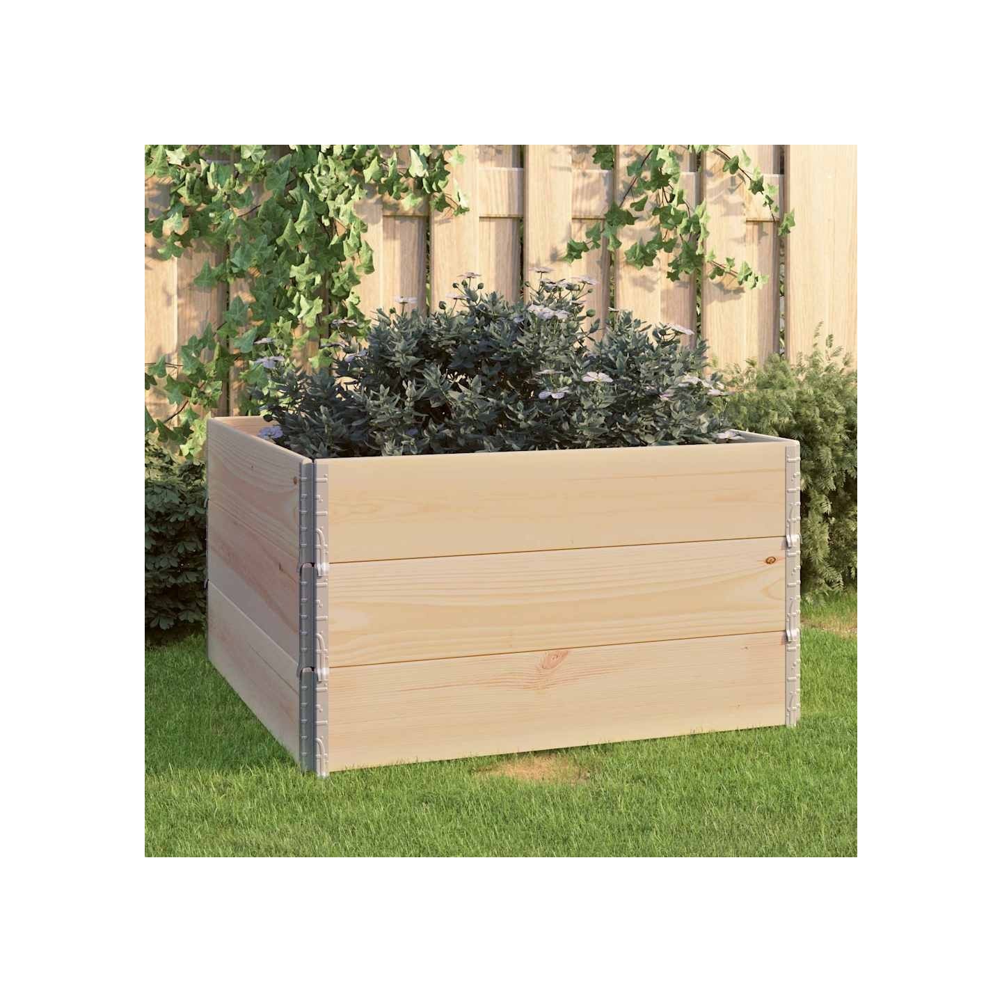 Jardinières surélevées 3 pcs 100x100 cm Bois de pin solide