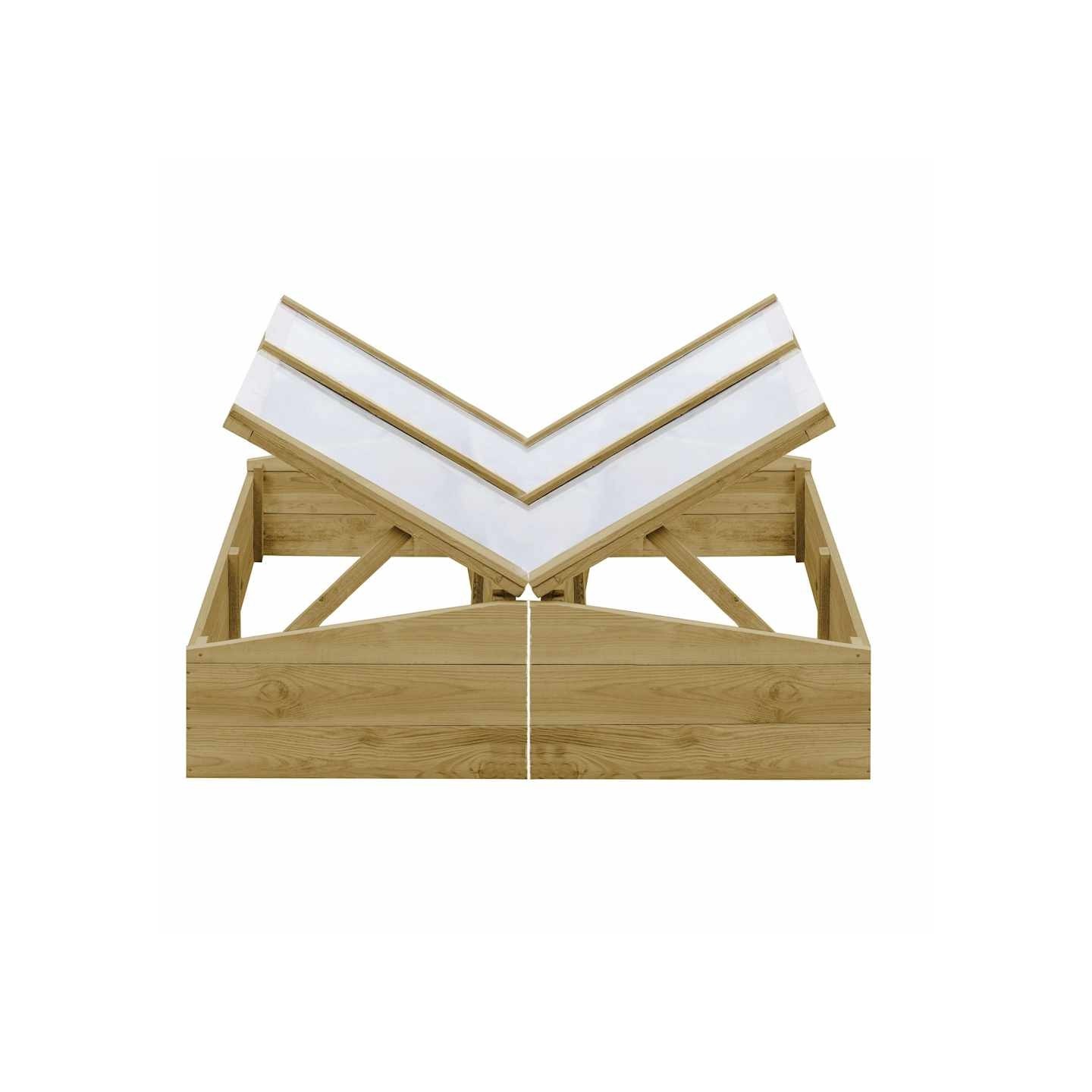 Serres 2 pcs Bois de pin imprégné 100x50x35 cm
