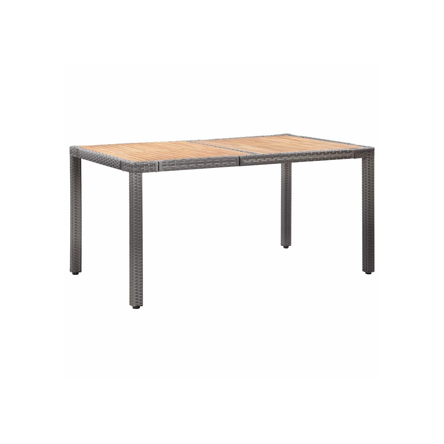 Ensemble à manger d'extérieur 7pcs coussins Résine tressée Gris