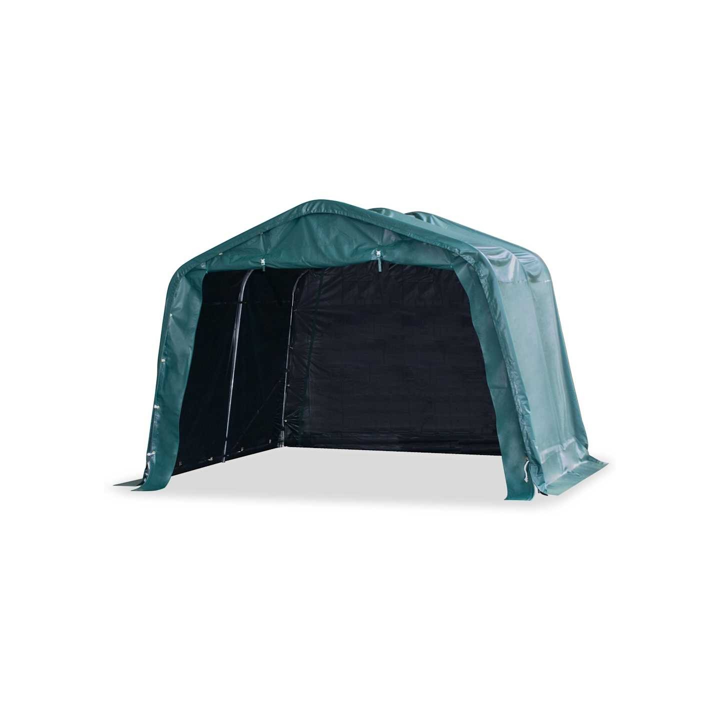 Tente amovible pour bétail PVC 550 g/m² 3,3 x 3,2 m Vert foncé