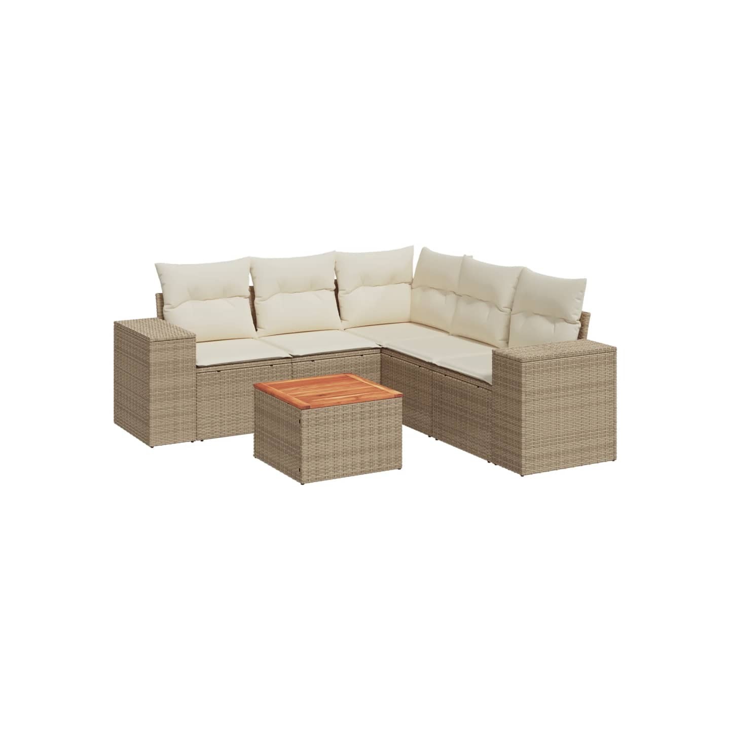 Patio Sofa Set 6 place Beige