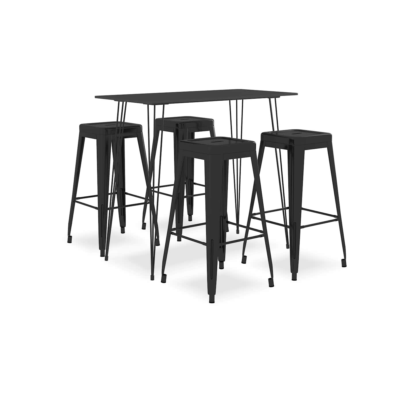 Ensemble de bar 5 pcs Noir