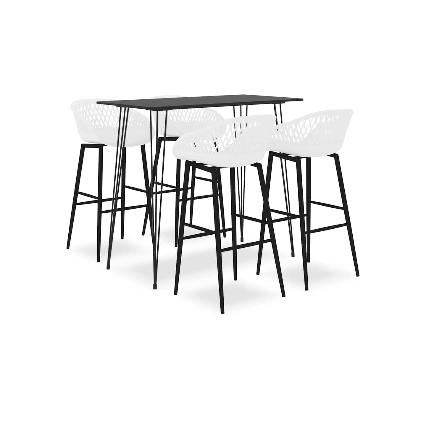Ensemble de bar 5 pcs Noir et blanc