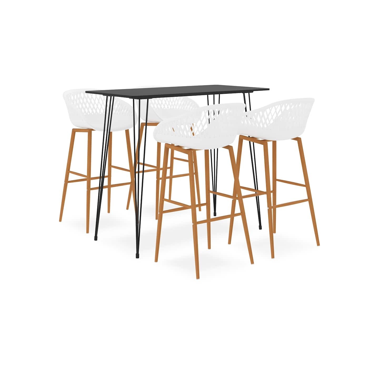 Ensemble de bar 5 pcs Noir et blanc