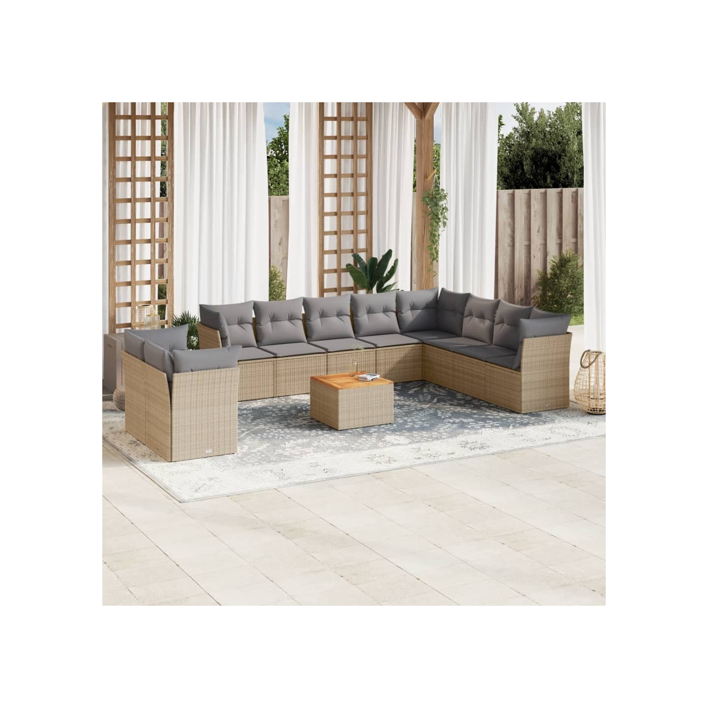 10 place Mélange de beige et de gris clair