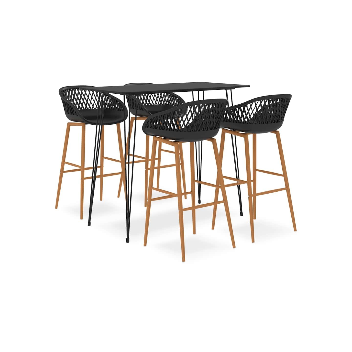 Ensemble de bar 5 pcs Noir