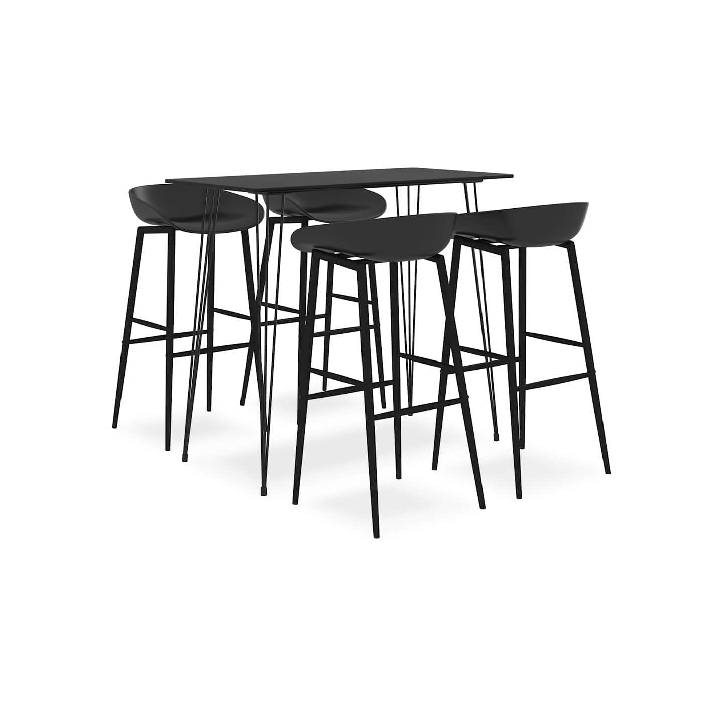 Ensemble de bar 5 pcs Noir