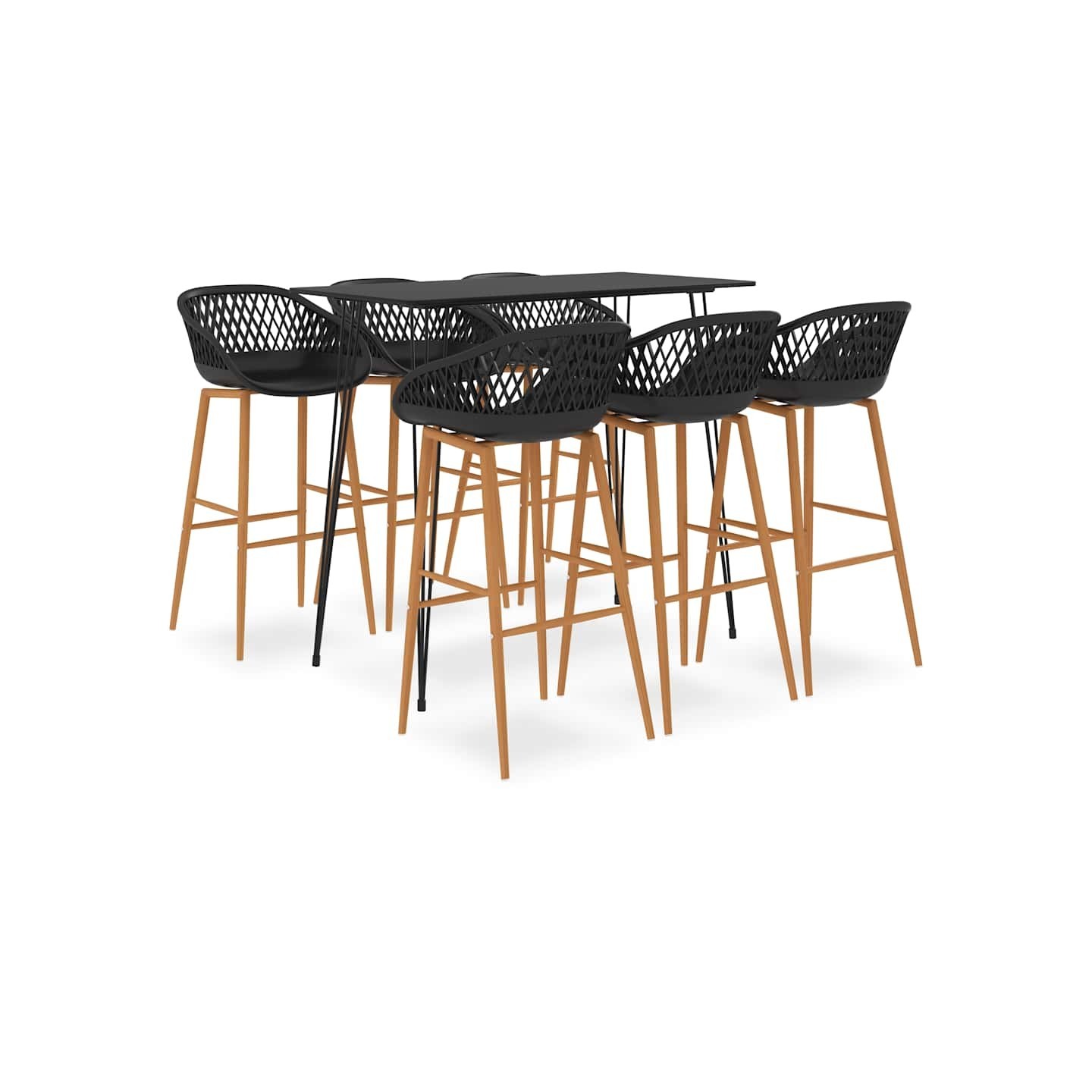 Ensemble de bar 7 pcs Noir
