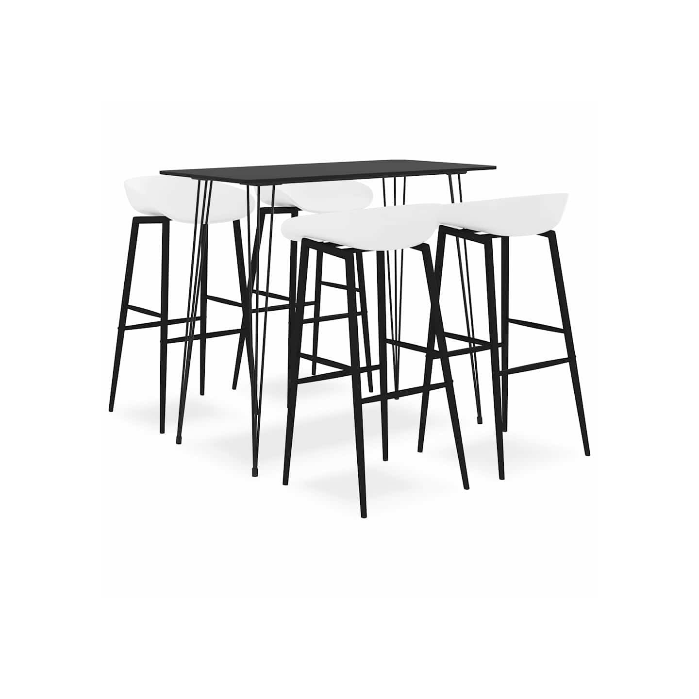 Ensemble de bar 5 pcs Noir et blanc