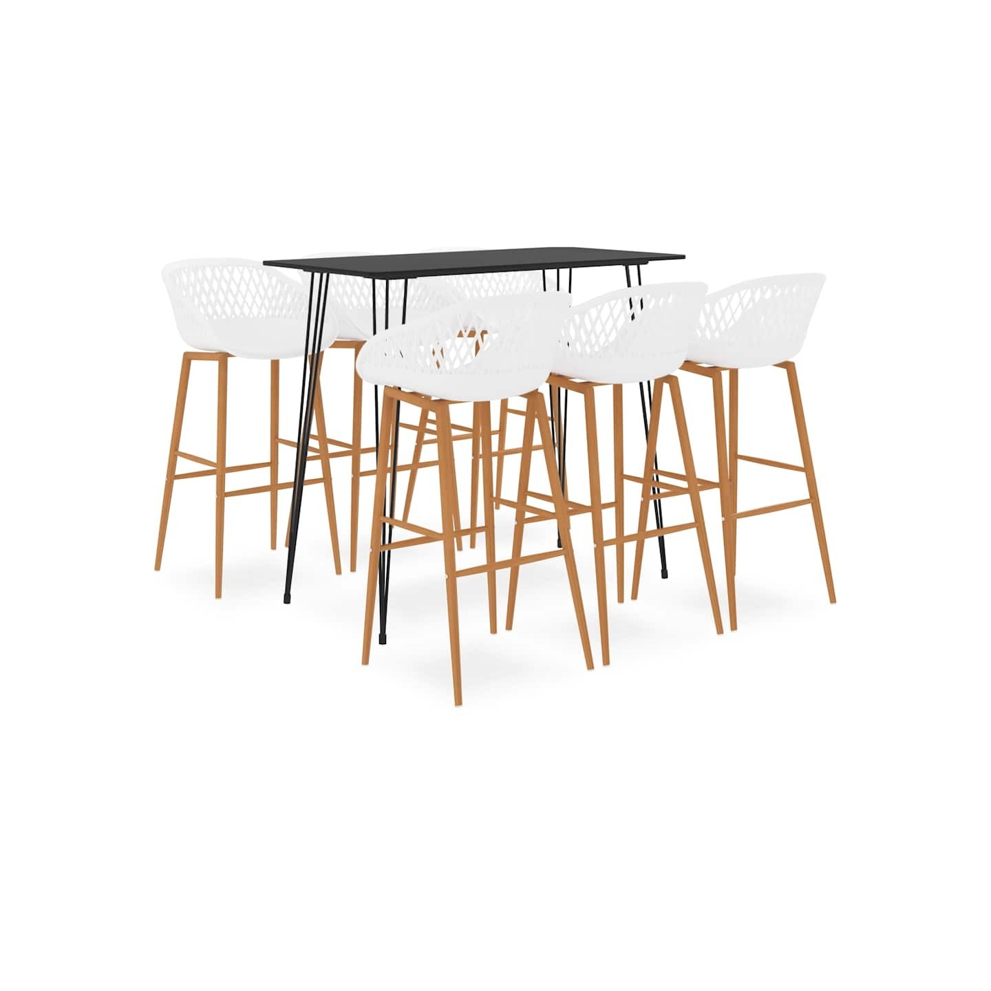 Ensemble de bar 7 pcs Noir et blanc