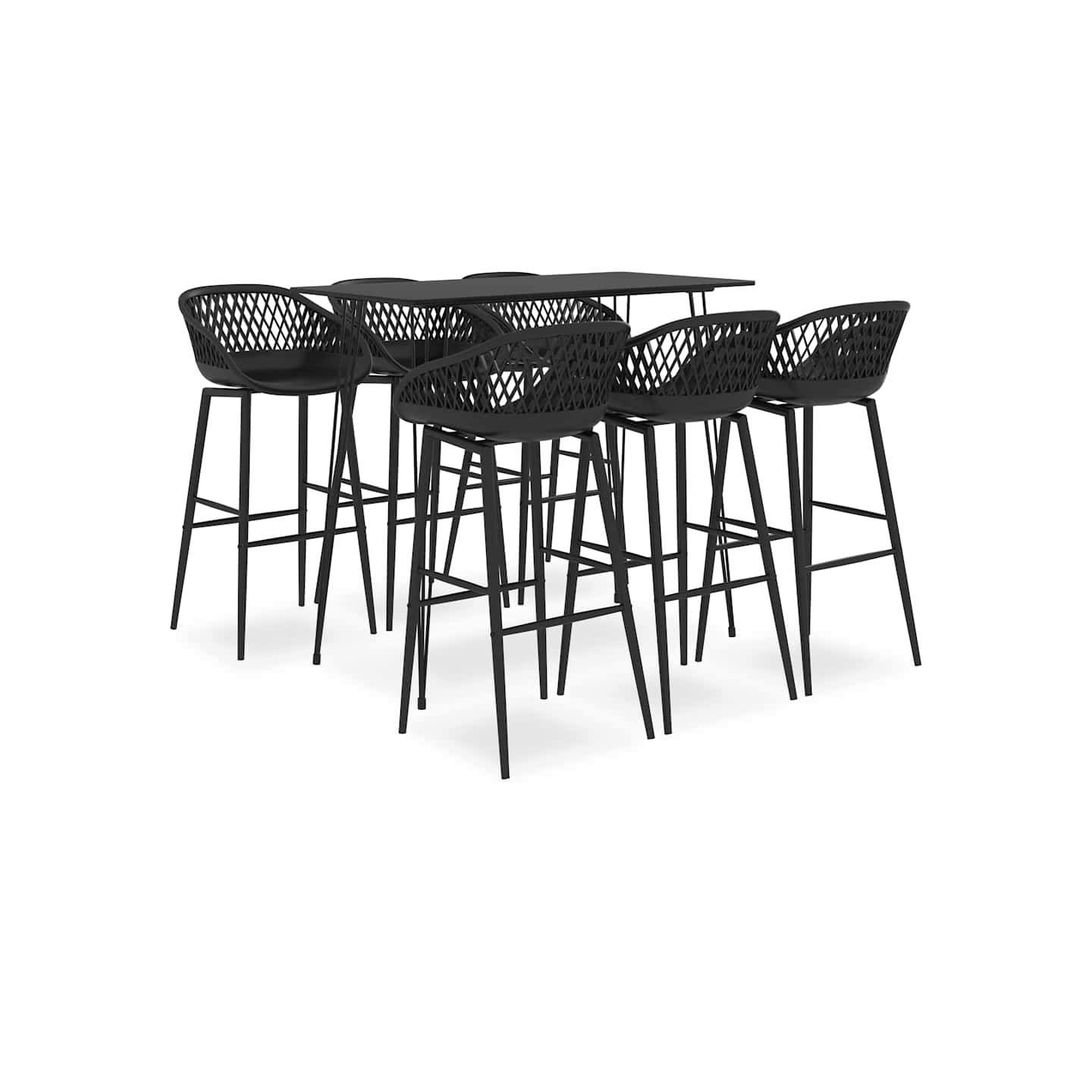 Ensemble de bar 7 pcs Noir