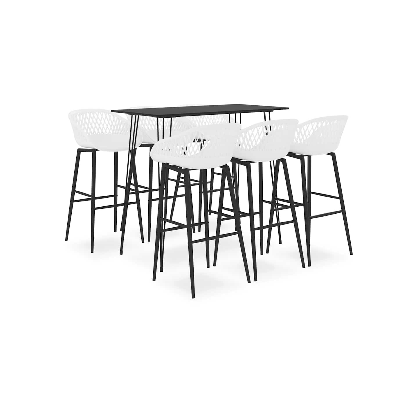 Ensemble de bar 7 pcs Noir et blanc