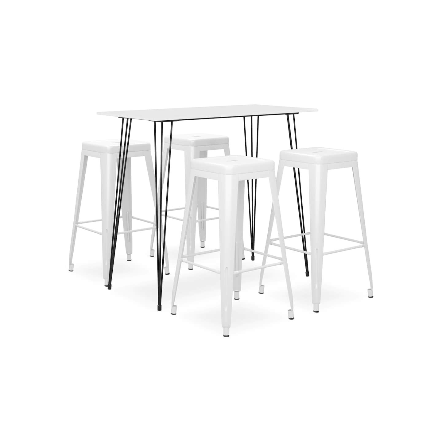 Ensemble de bar 5 pcs Blanc