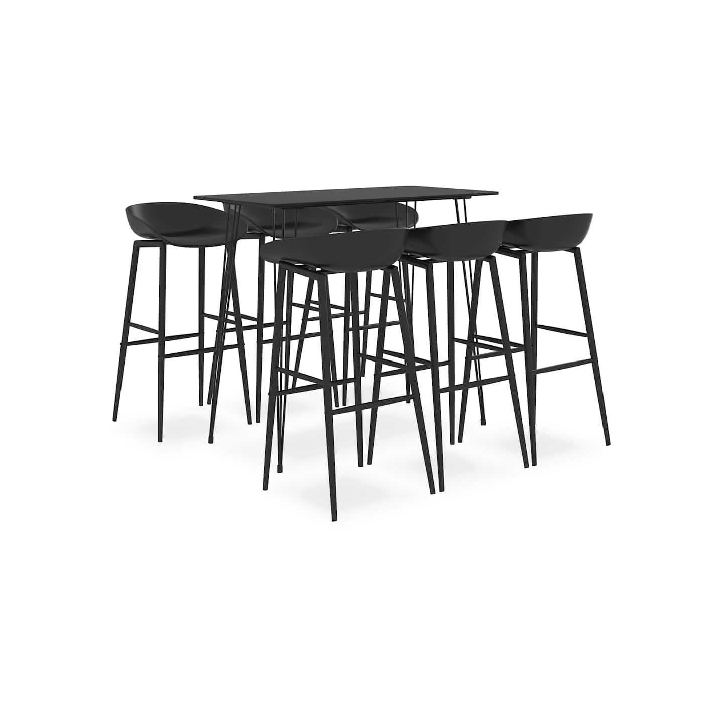Ensemble de bar 7 pcs Noir