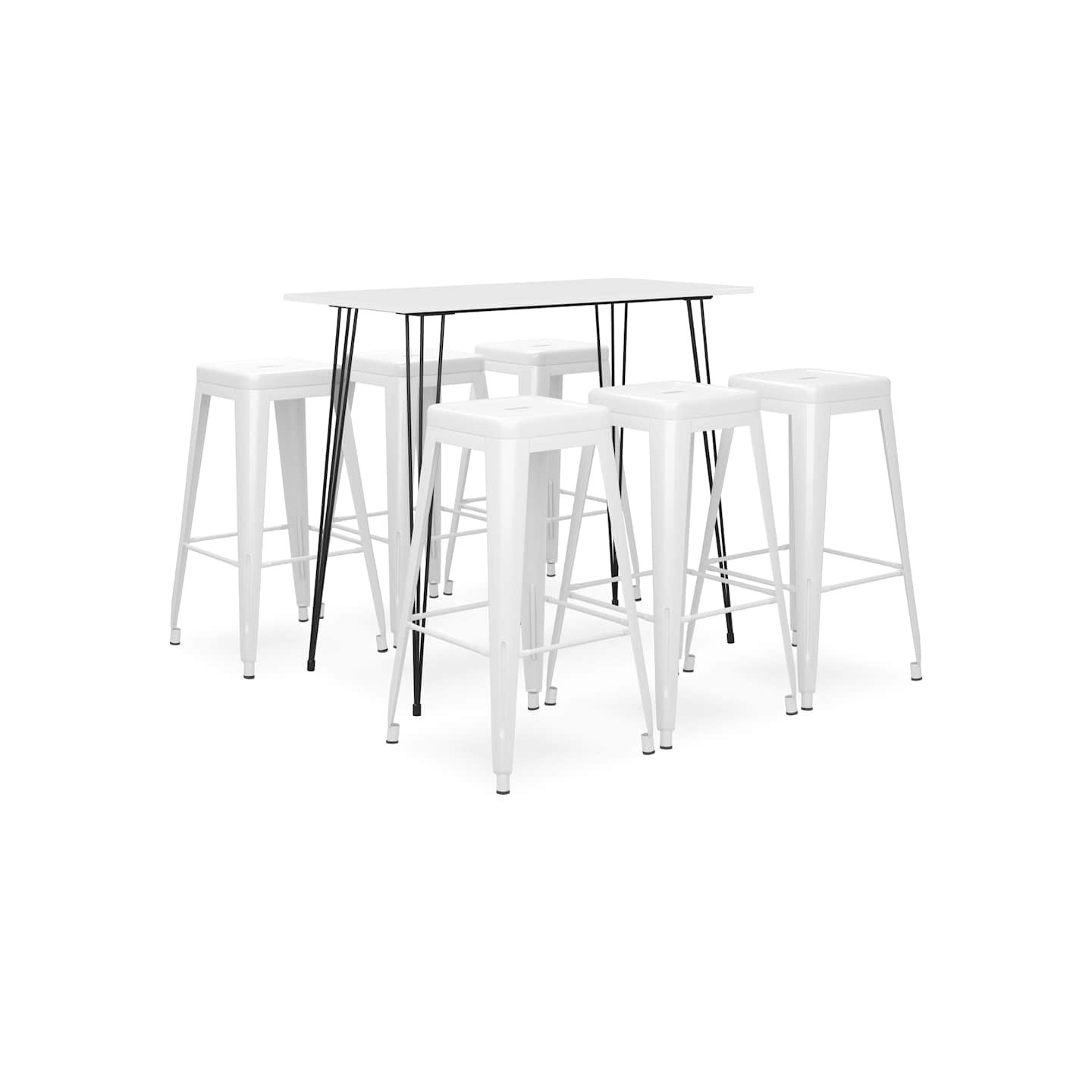 Ensemble de bar 7 pcs Blanc
