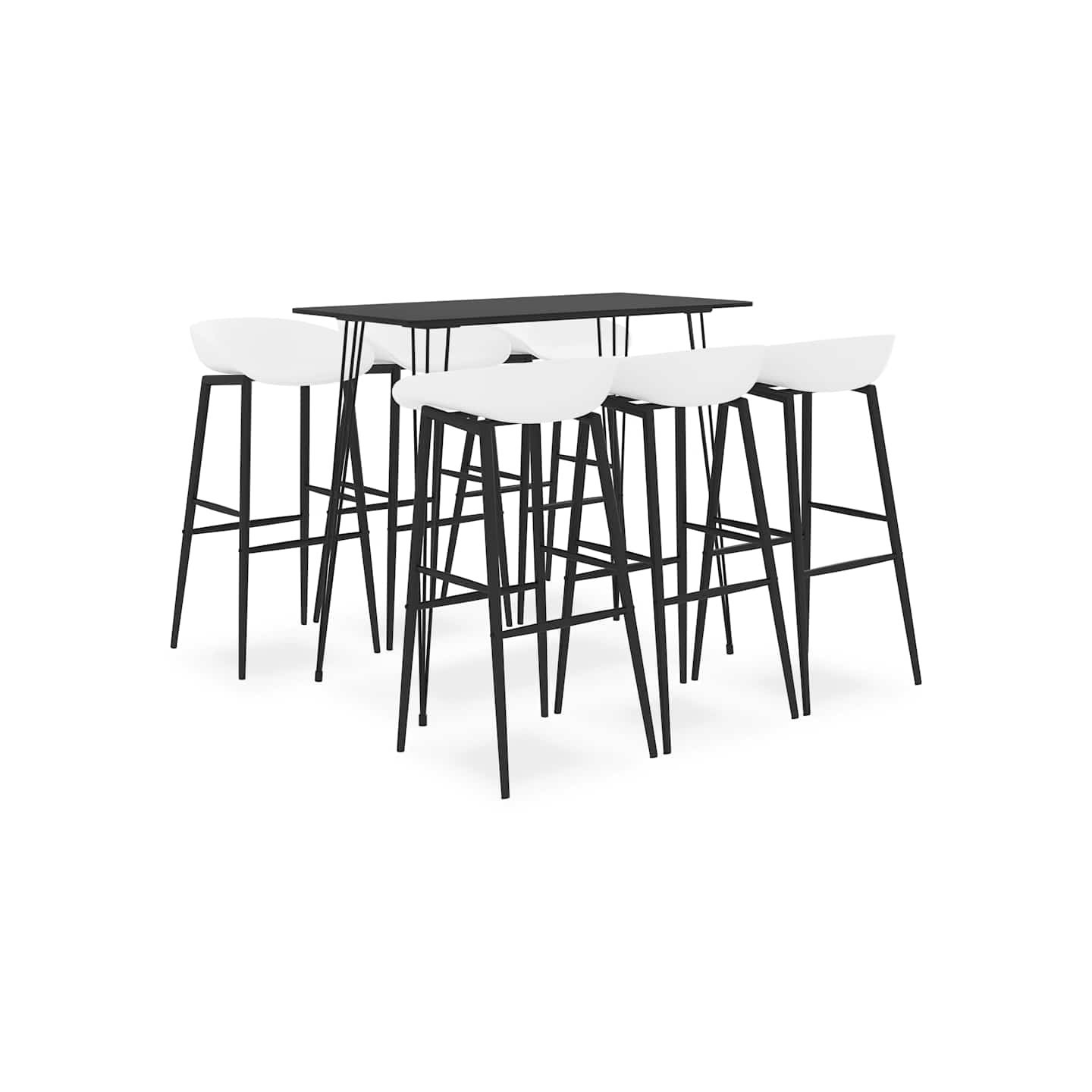 Ensemble de bar 7 pcs Noir et blanc