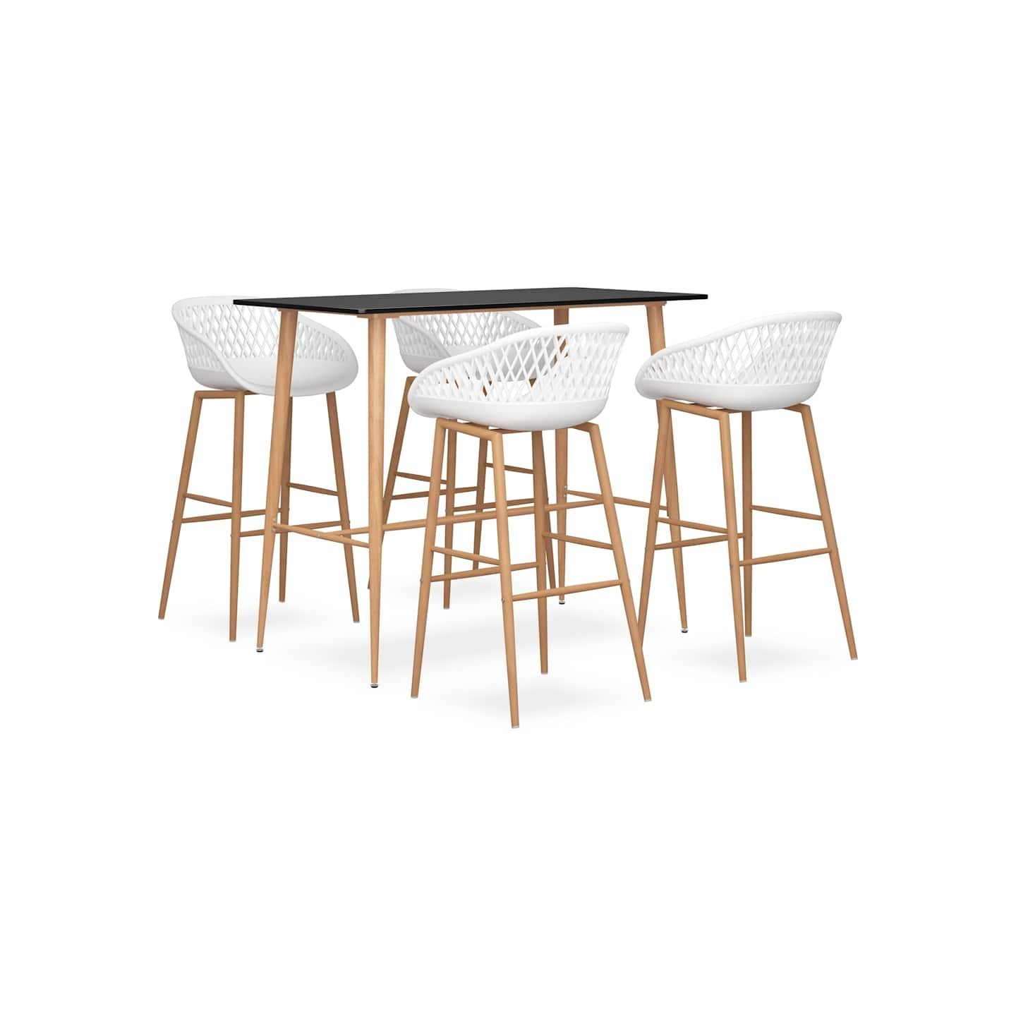 Ensemble de bar 5 pcs Noir et blanc