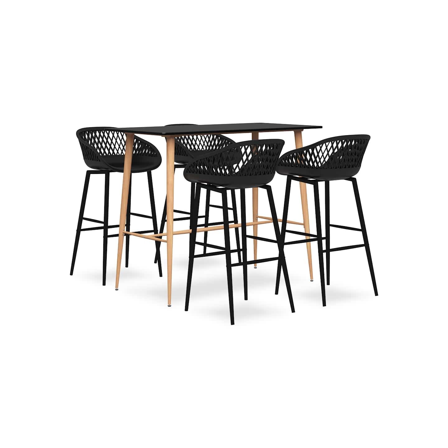 Ensemble de bar 5 pcs Noir