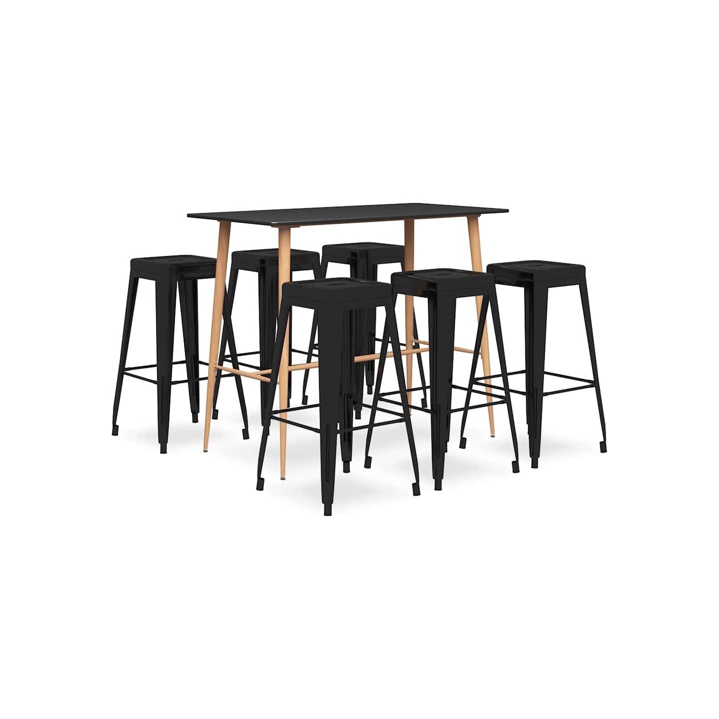 Ensemble de bar 7 pcs Noir