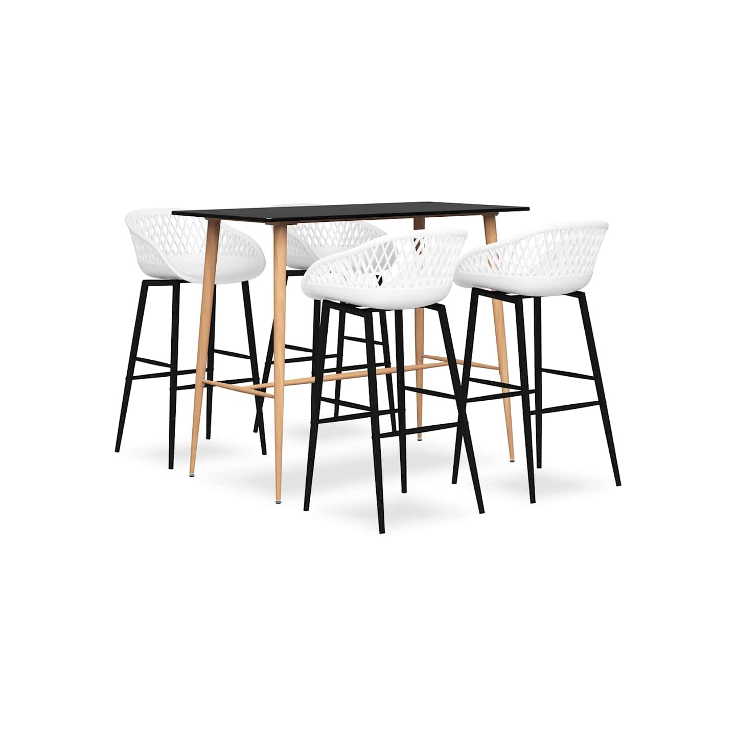 Ensemble de bar 5 pcs Noir et blanc