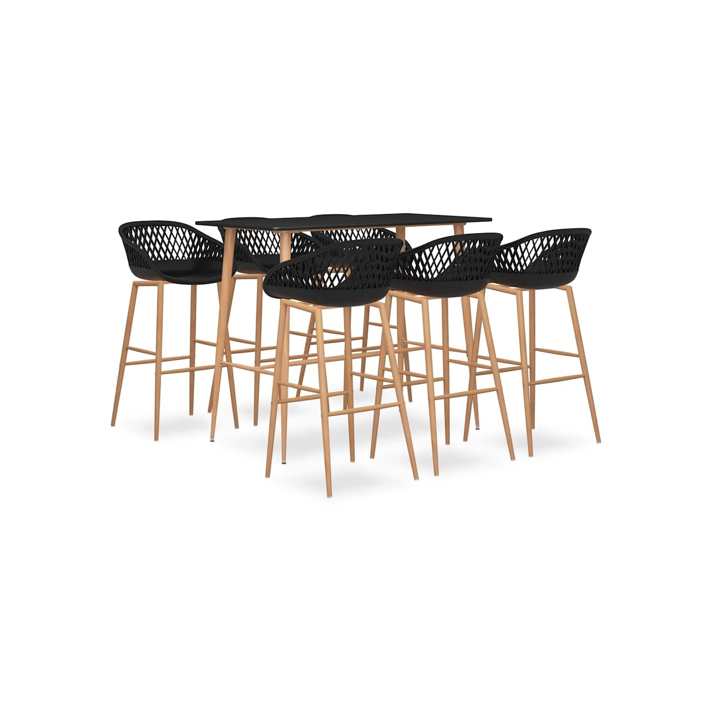 Ensemble de bar 7 pcs Noir