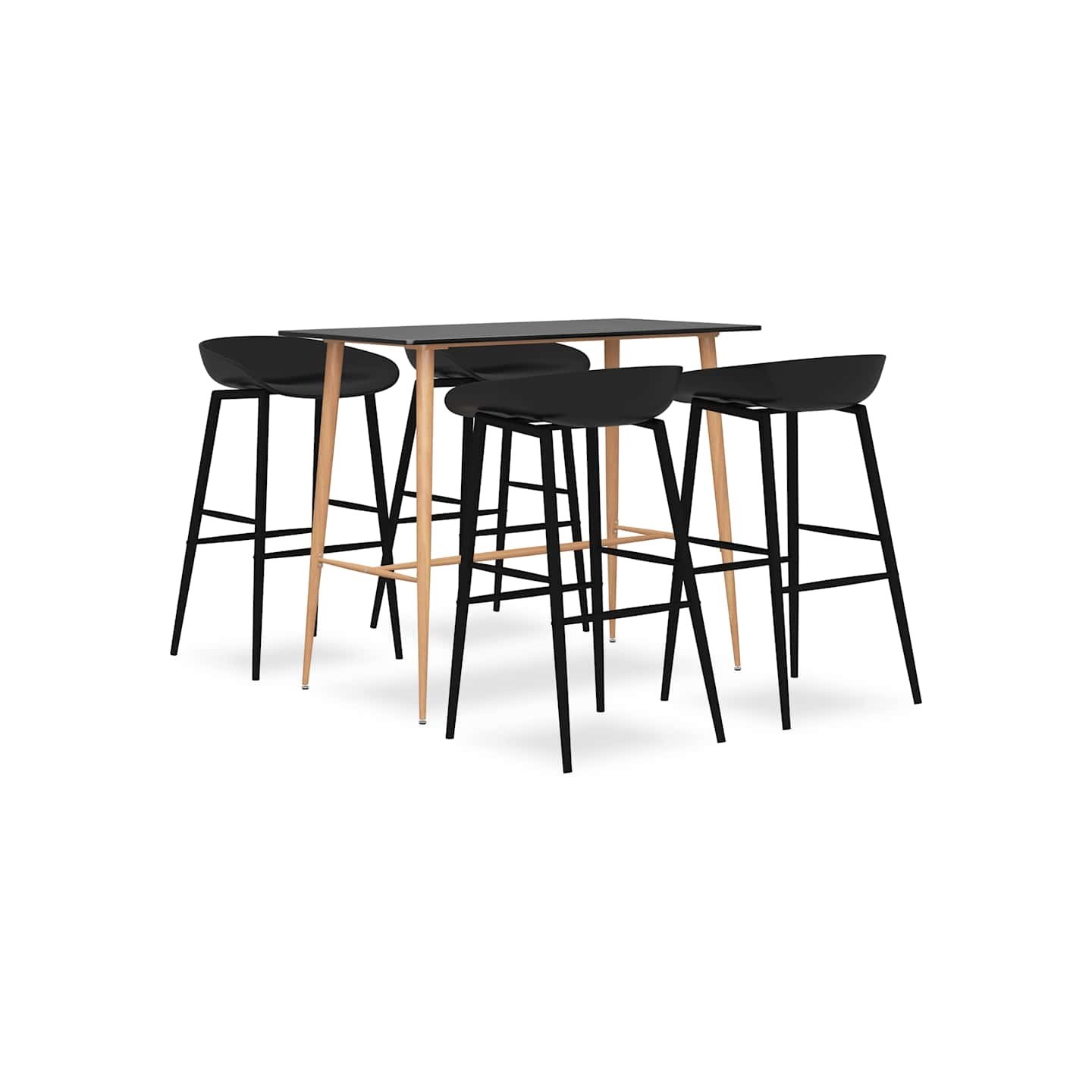 Ensemble de bar 5 pcs Noir
