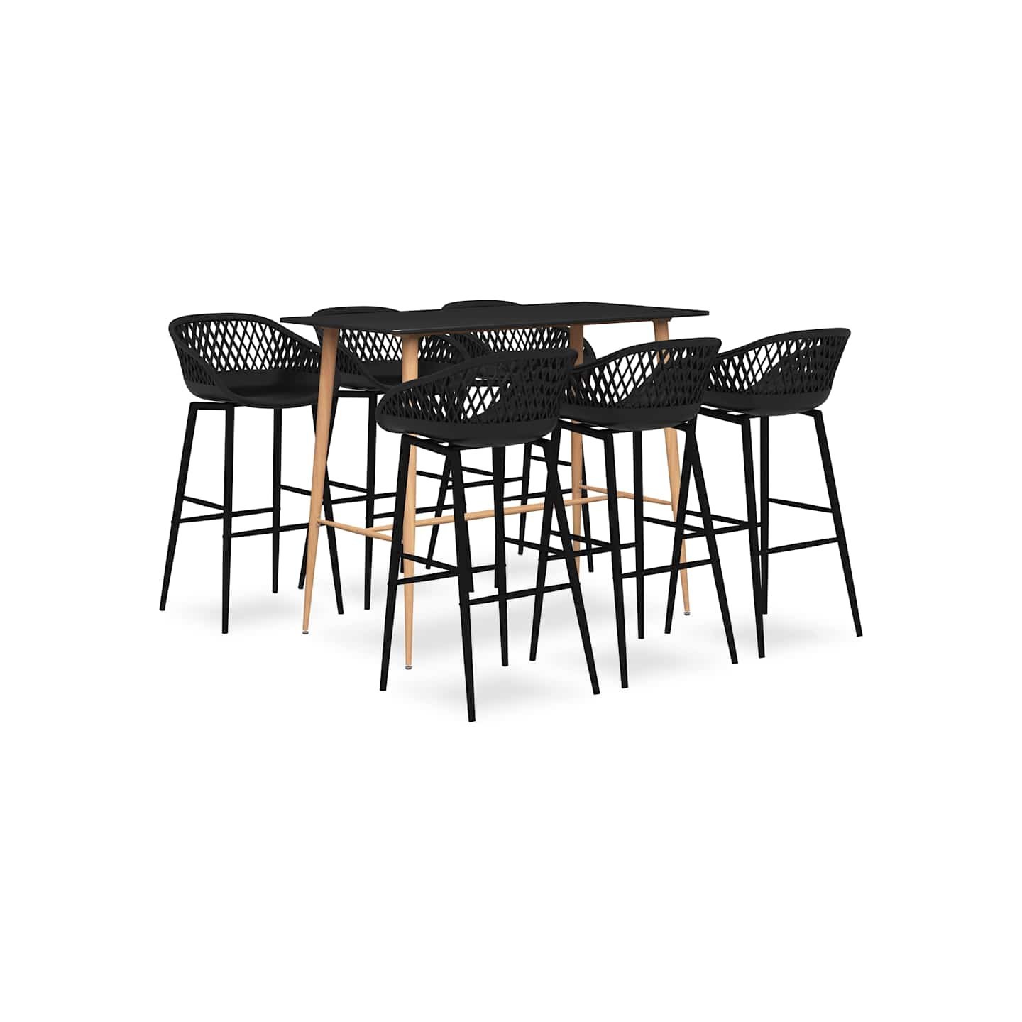 Ensemble de bar 7 pcs Noir