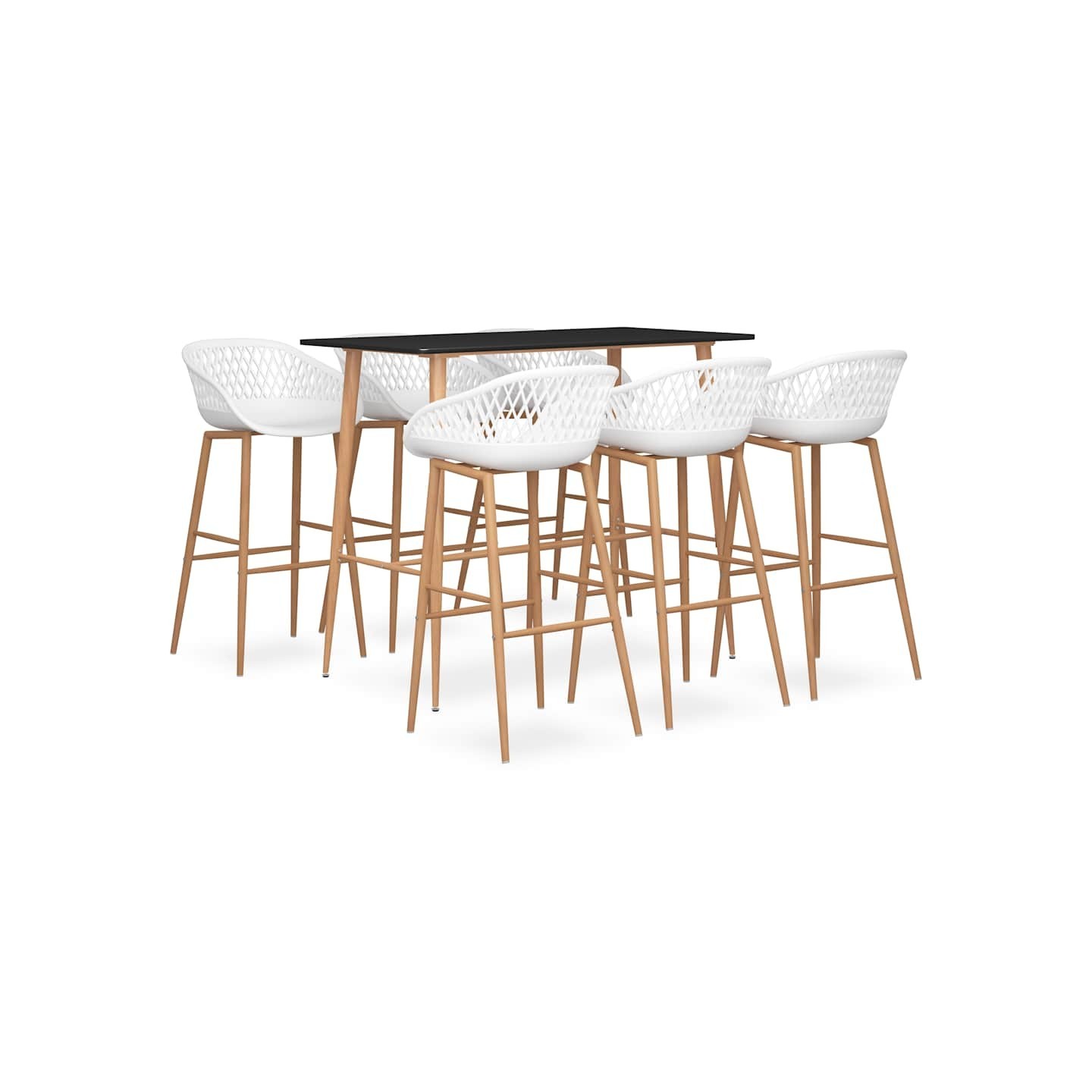 Ensemble de bar 7 pcs Noir et blanc