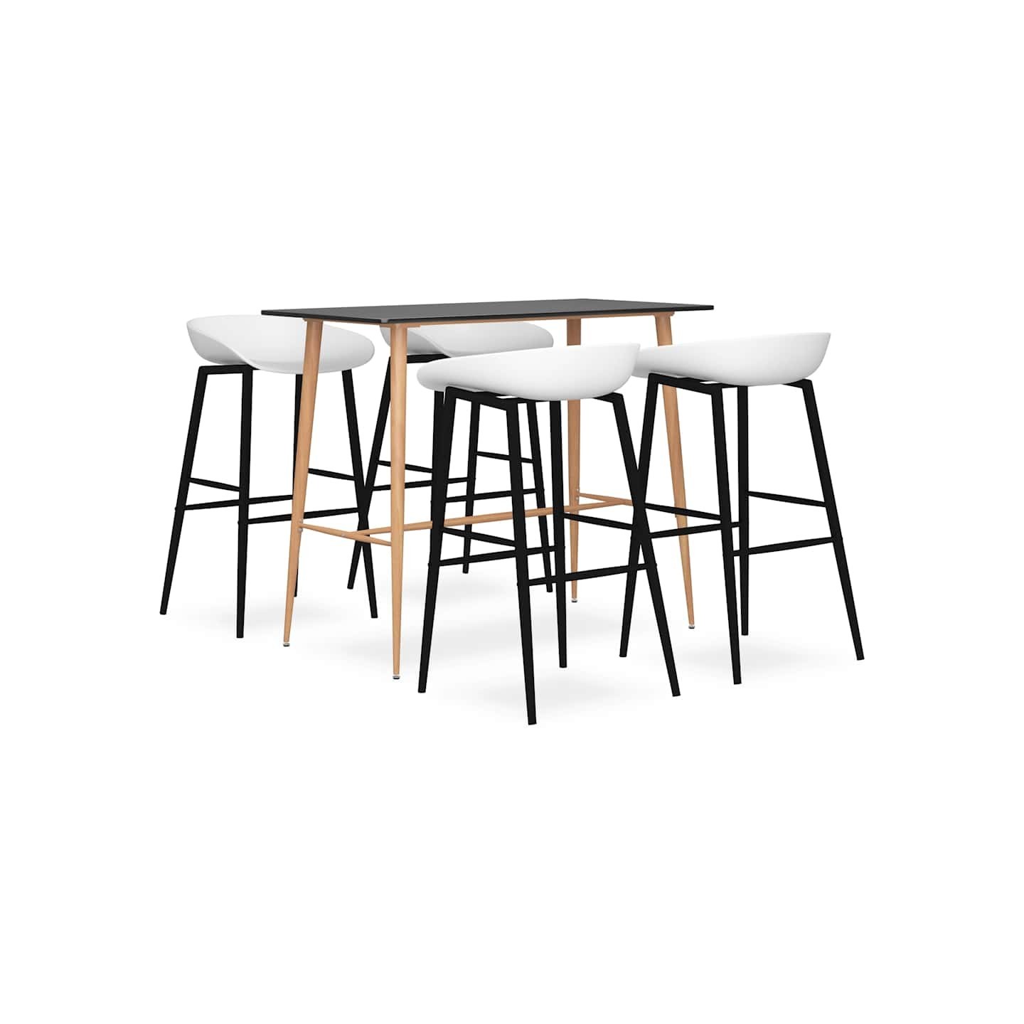 Ensemble de bar 5 pcs Noir et blanc