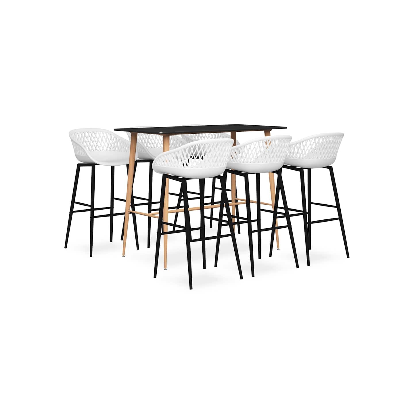 Ensemble de bar 7 pcs Noir et blanc