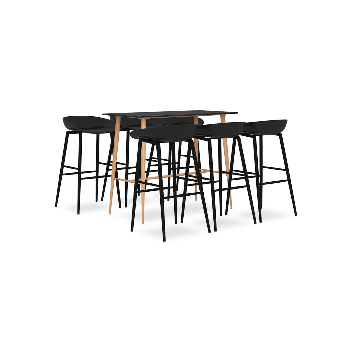 Ensemble de bar 7 pcs Noir