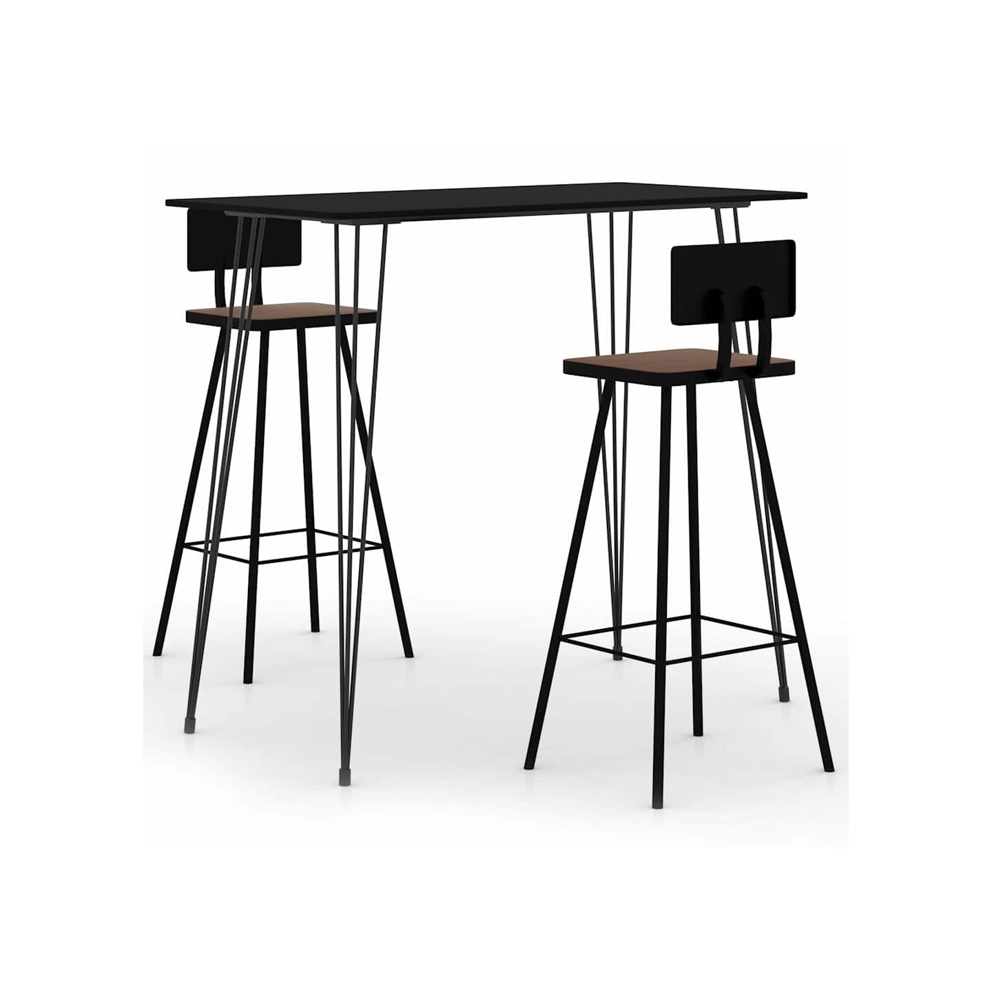 Ensemble de bar 3 pcs Noir
