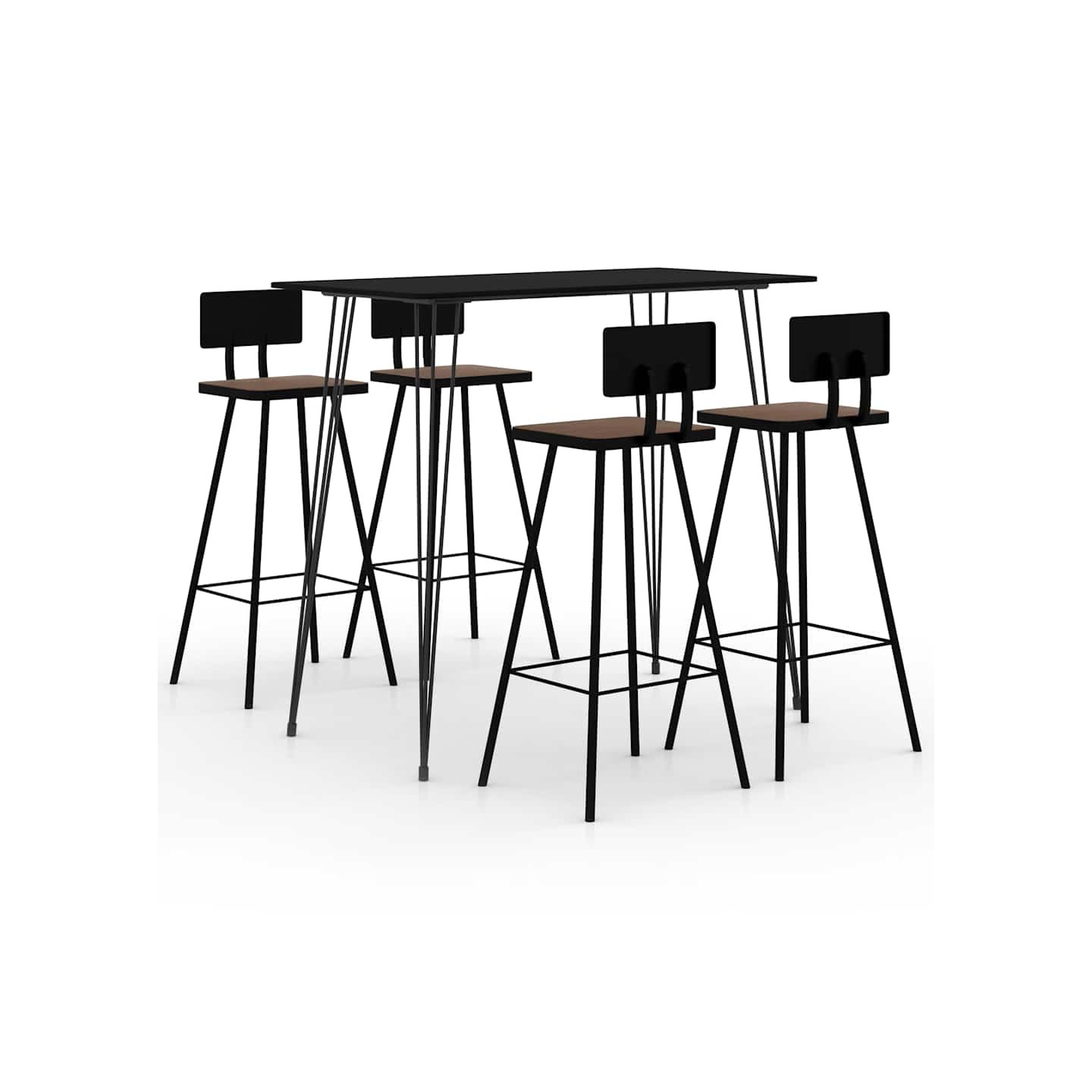 Ensemble de bar 5 pcs Noir