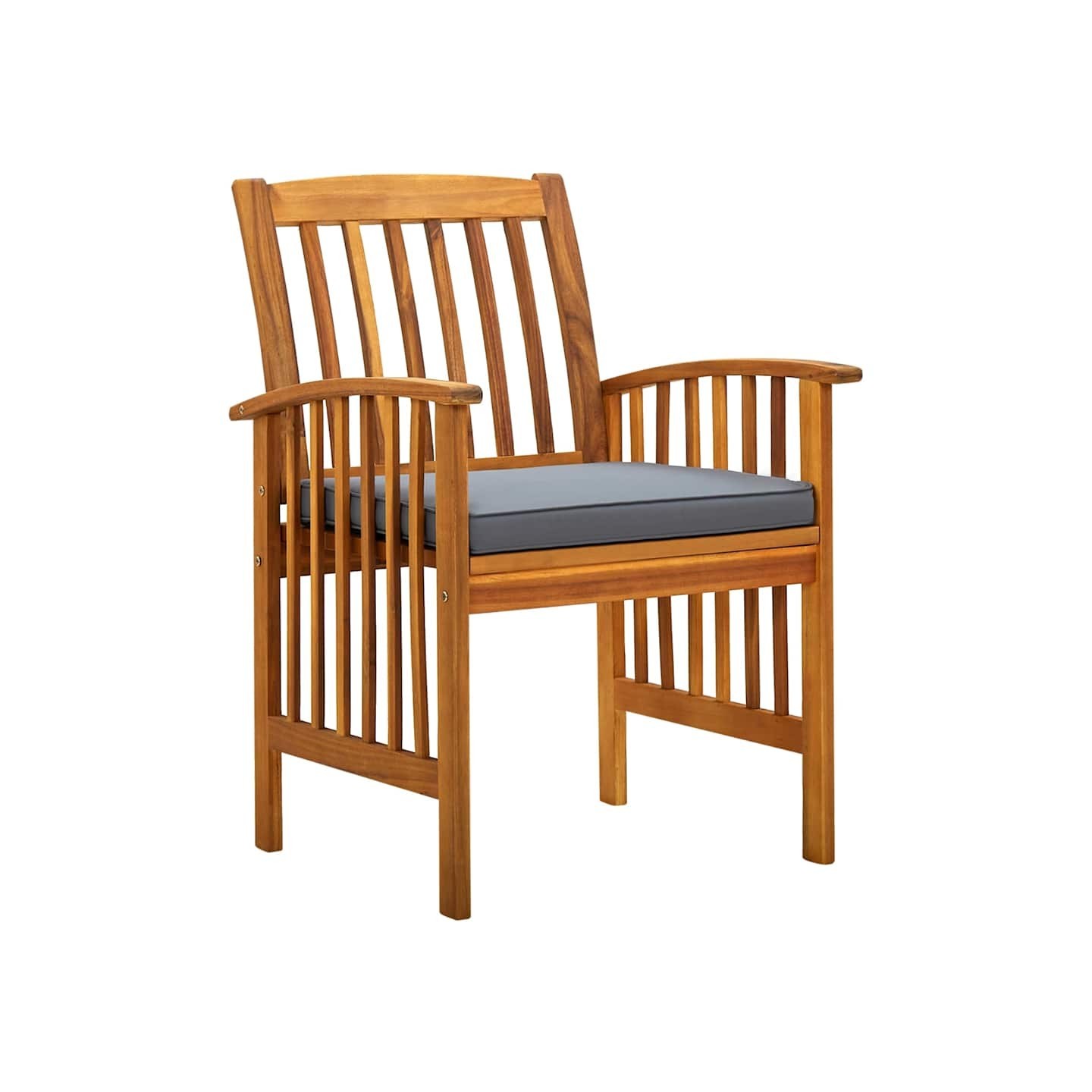 Ensemble à manger de jardin 3 pcs et coussins Acacia solide