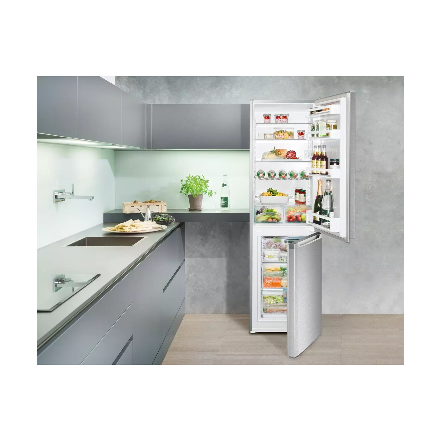 Frigo combiné Liebherr CUEFE331-26 296 L SmartFrost inox | Nimestore