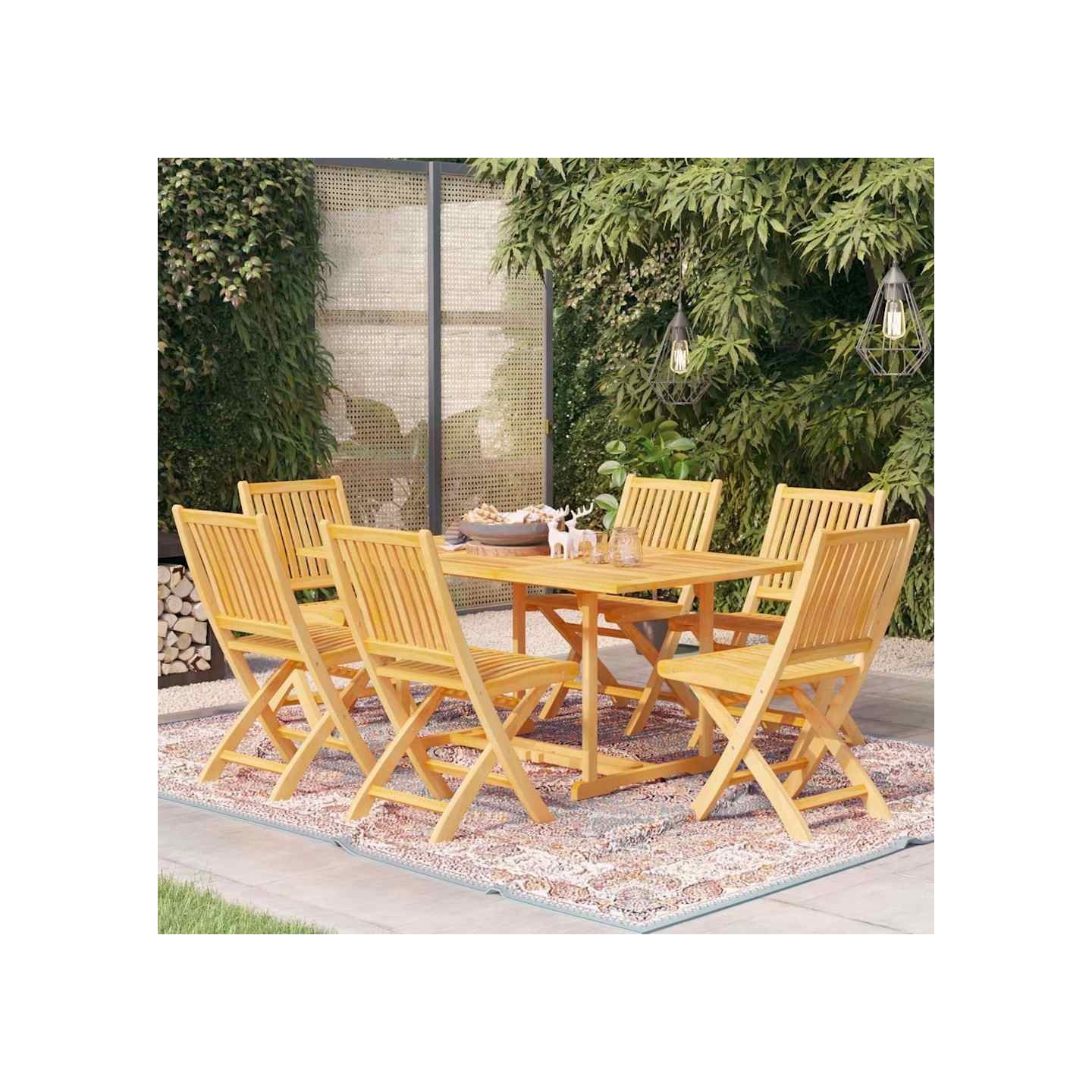 Ensemble à manger de jardin 7 pcs Bois de teck massif