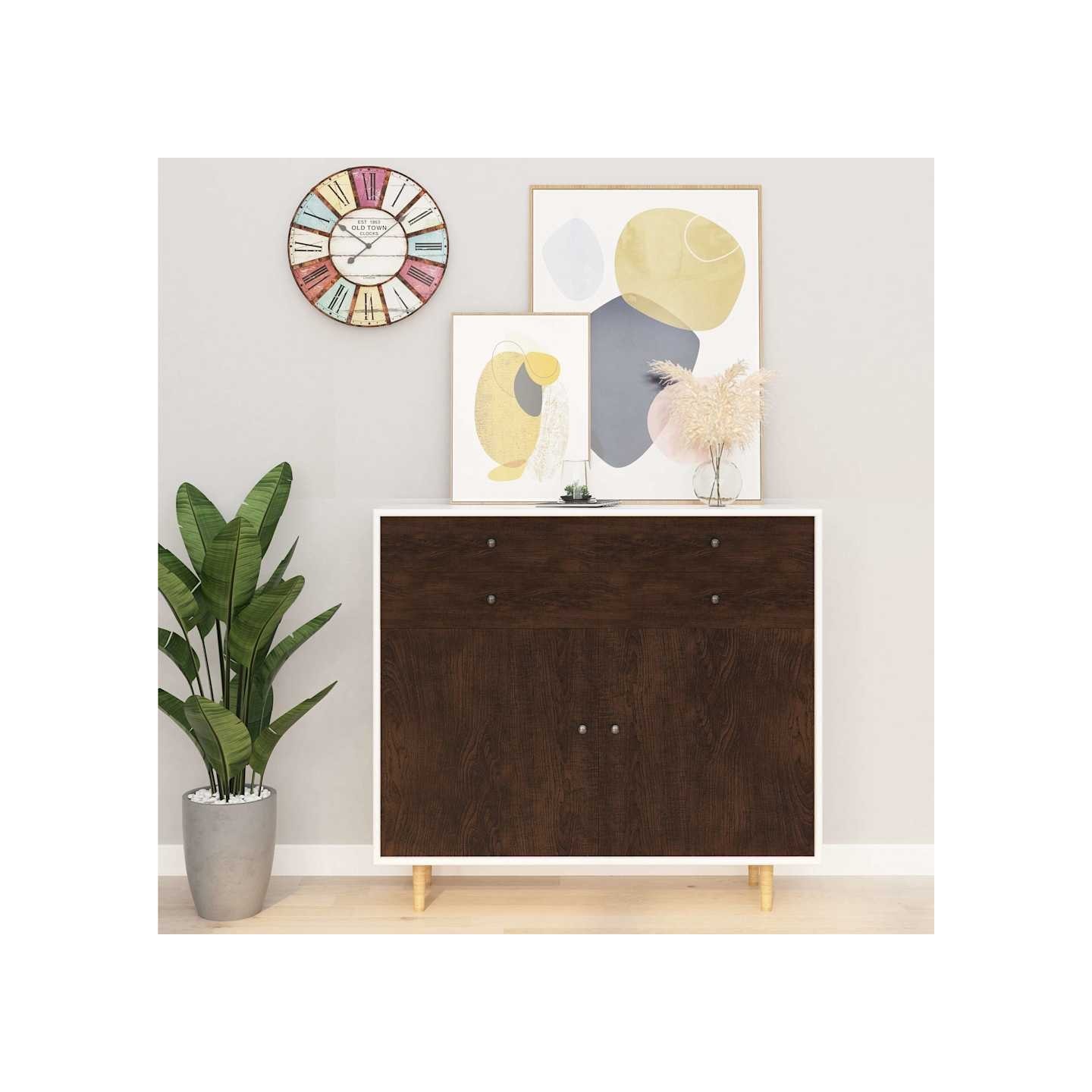 Films autoadhésifs pour meubles 2 pcs Chêne foncé 500x90 cm PVC
