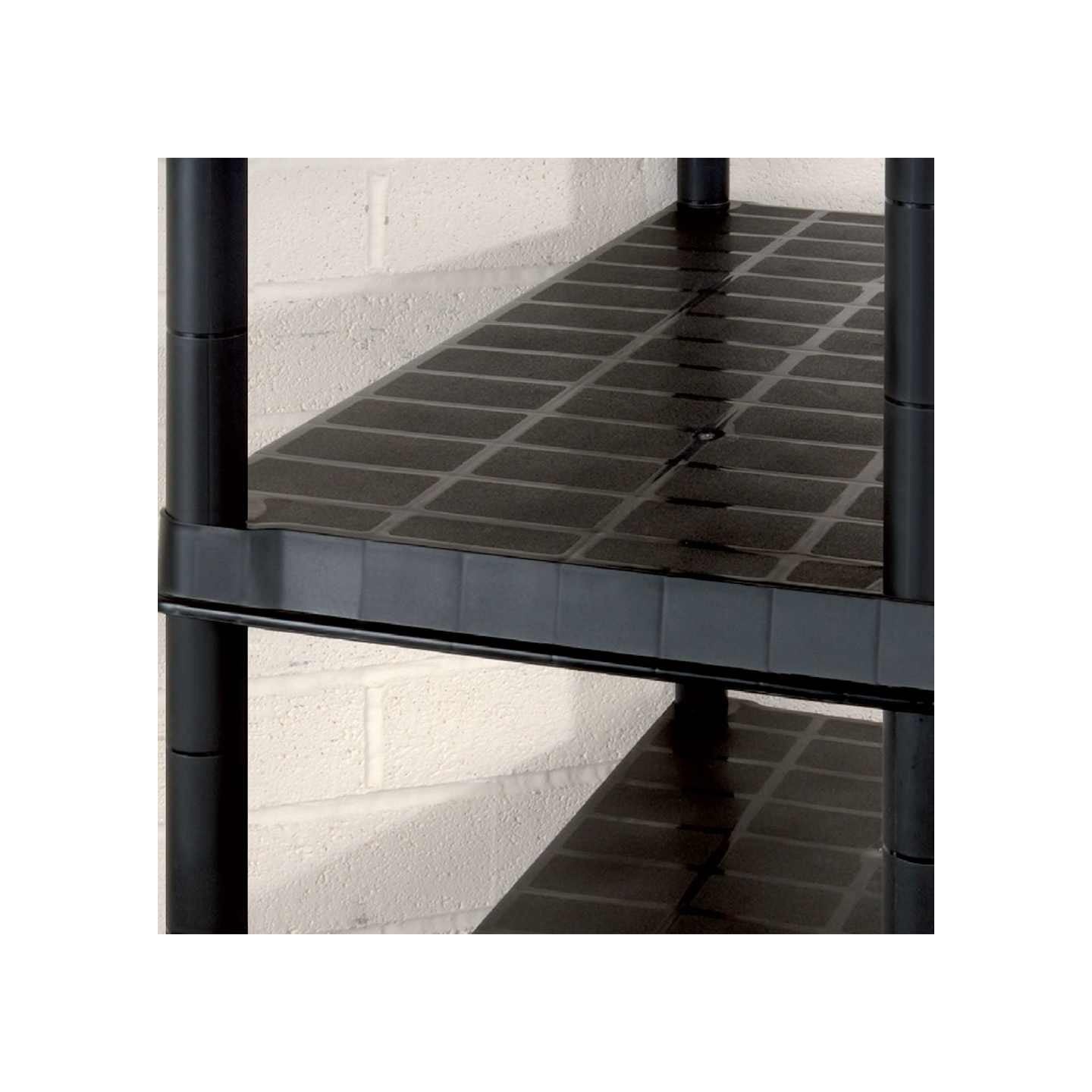 Étagère de rangement 5 niveaux Noir 274,5x45,7x185 cm Plastique