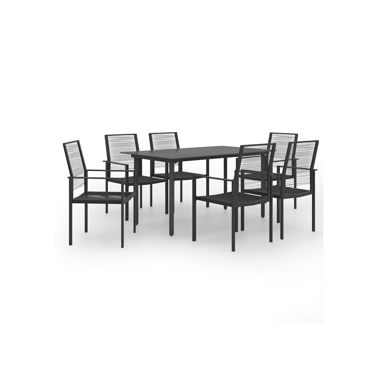 Ensemble à manger de jardin 7 pcs