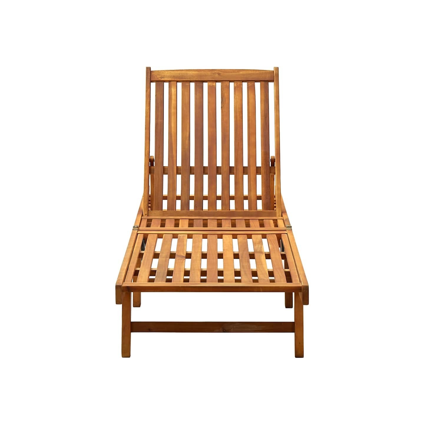 Chaise longue bois d'acacia solide