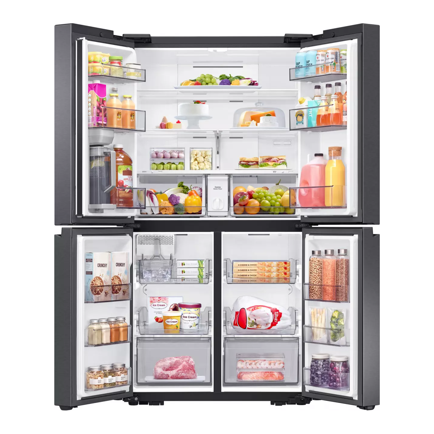 Frigo multi-portes Samsung RF59C701EB1 649 L noir carbone | Nimestore