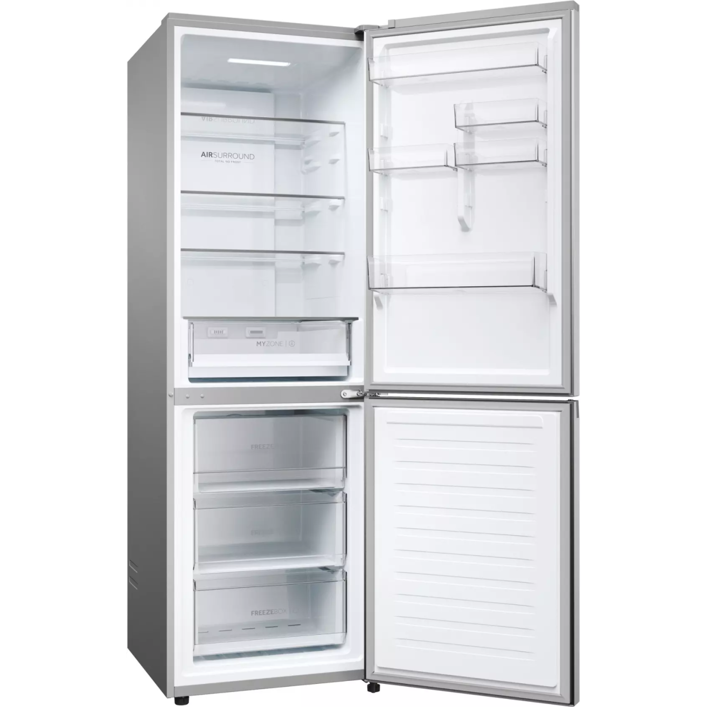 Frigo combiné Haier HDPW3618DNPK 352 L MyZone Pro inox | Nimestore