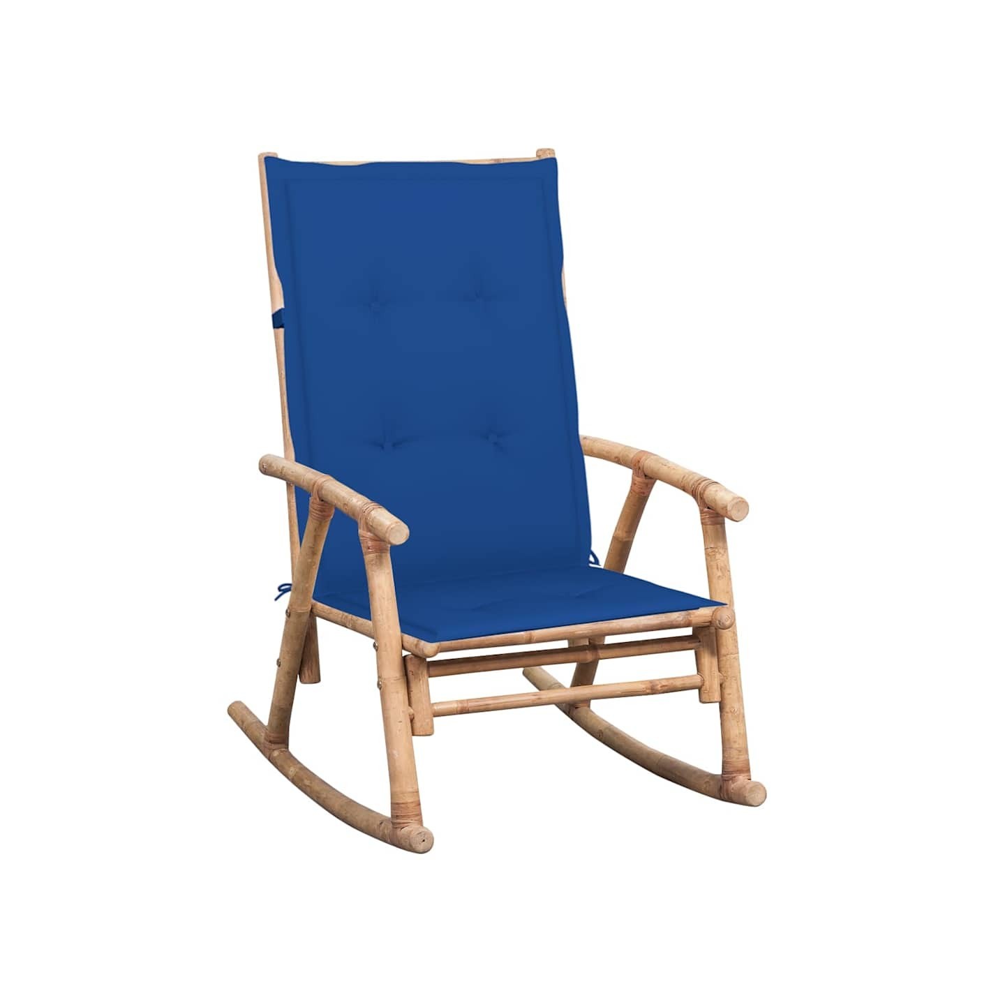 Chaise à bascule avec coussin Bambou